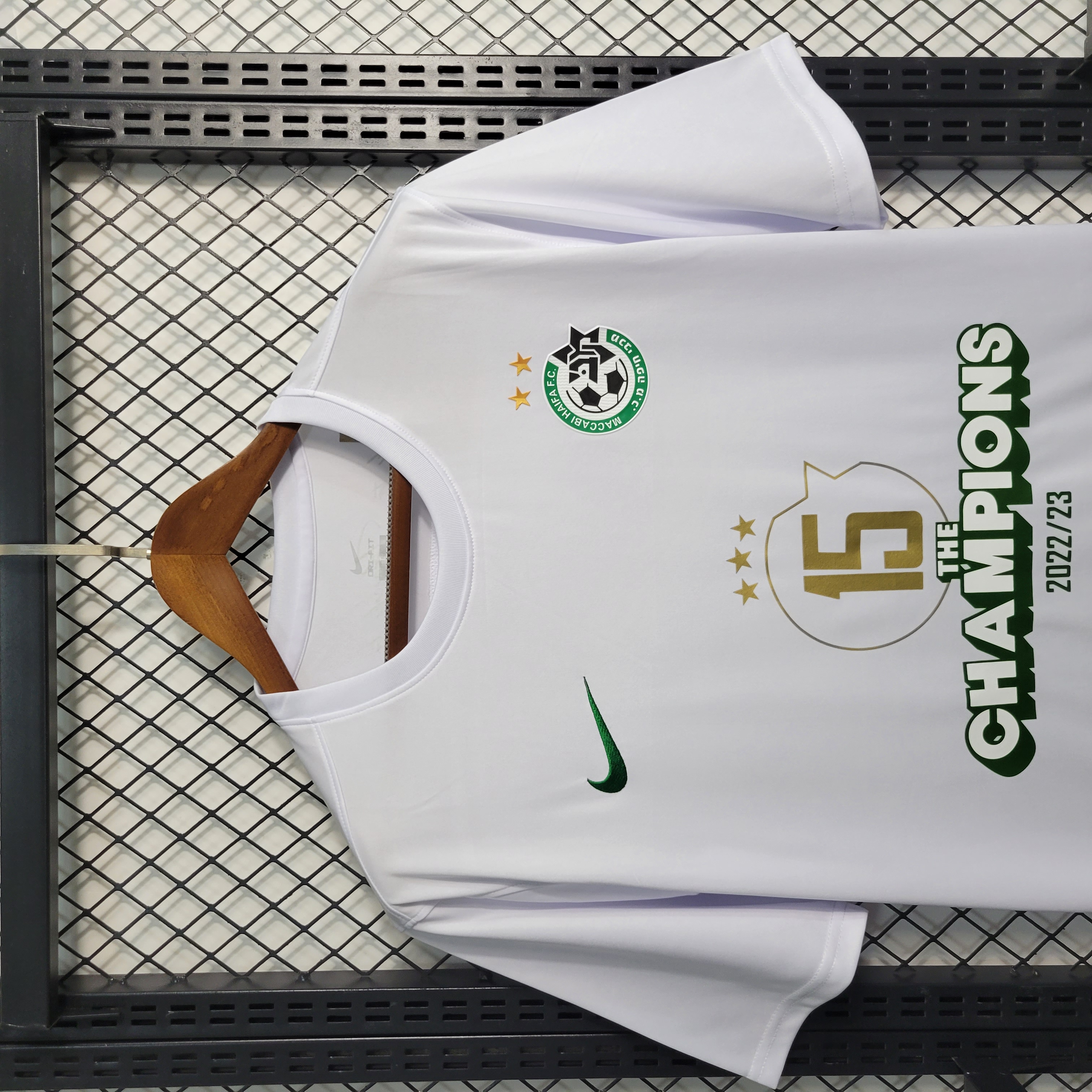 23-24 Maccabi White Champions Jersey - SOCCERDEALSHOP
