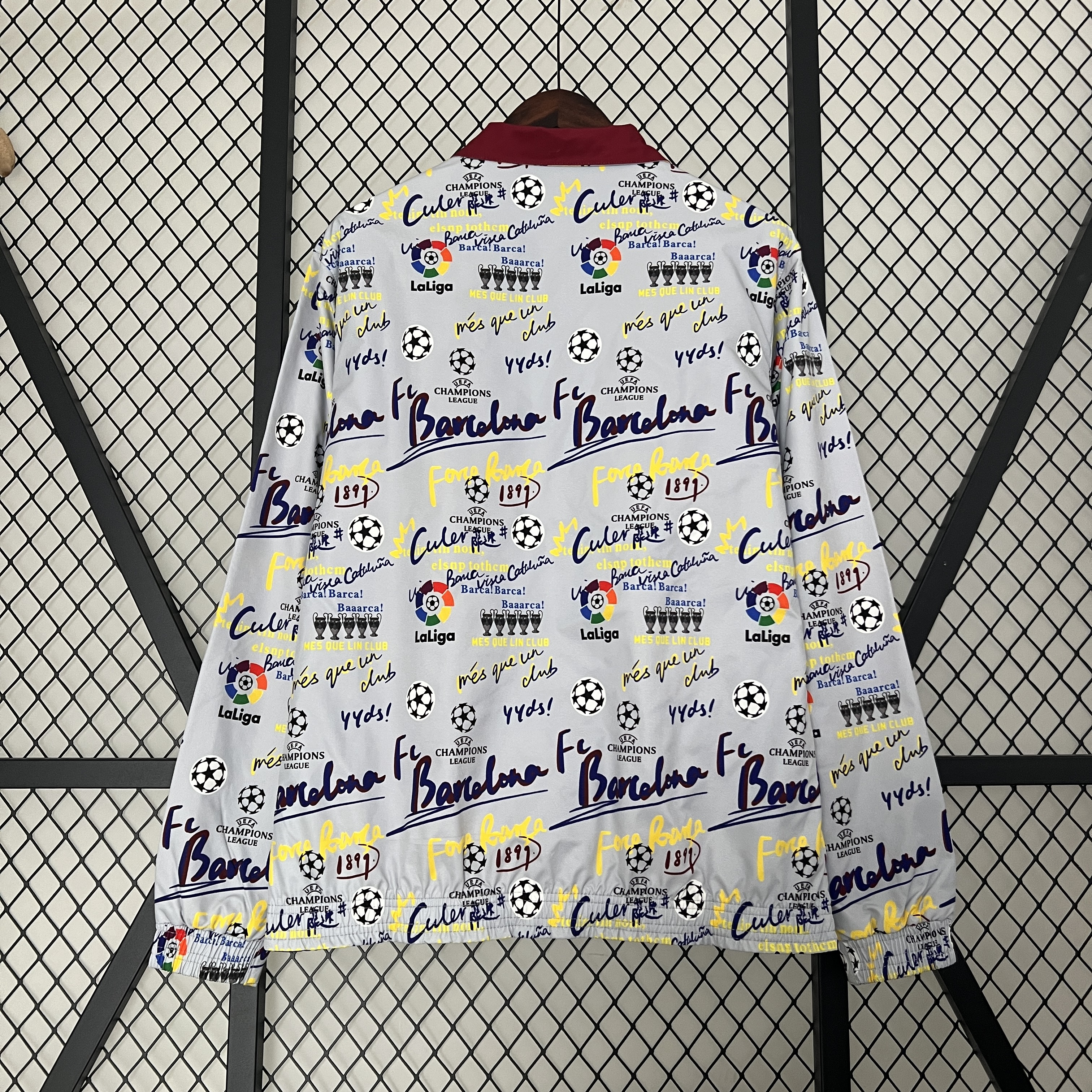 B.A.R.S.A 23-24 Double Sided Windbreaker - Graffiti Style - SOCCERDEALSHOP