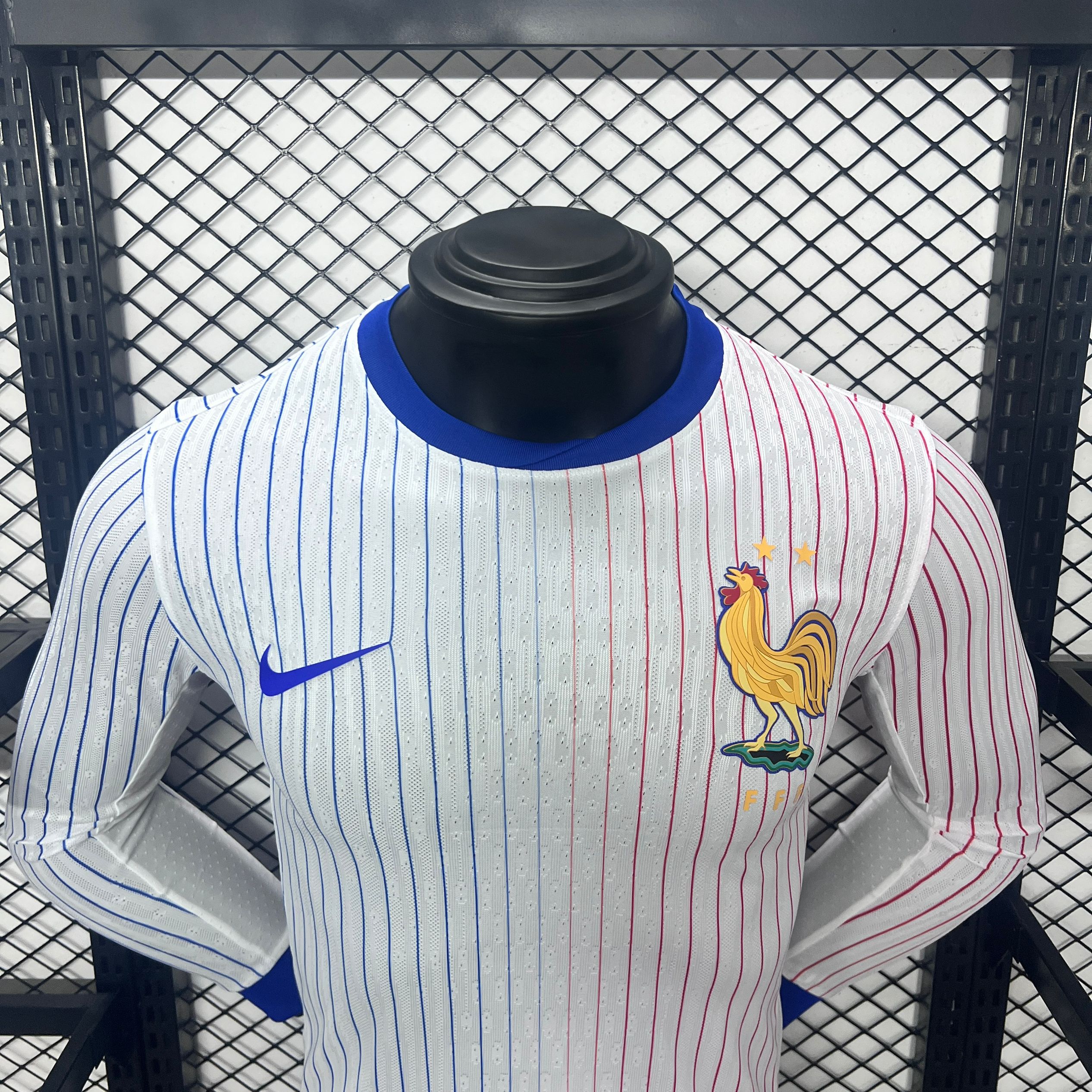 France 2024 Away Long Sleeve Jersey - Player Version - SOCCERDEALSHOP