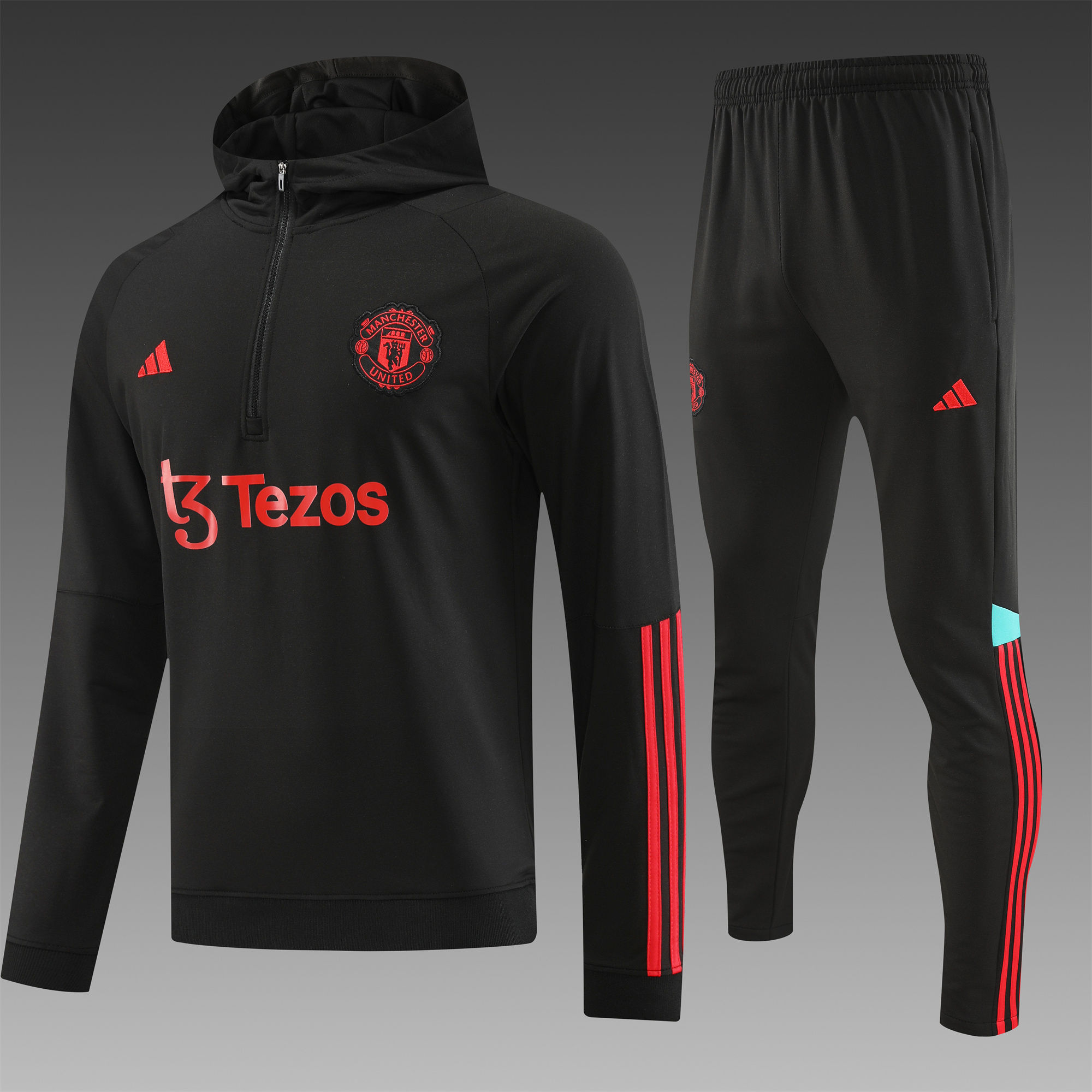 Manchester United 23-24 Men's Training Hoodie + Pants - SOCCERDEALSHOP