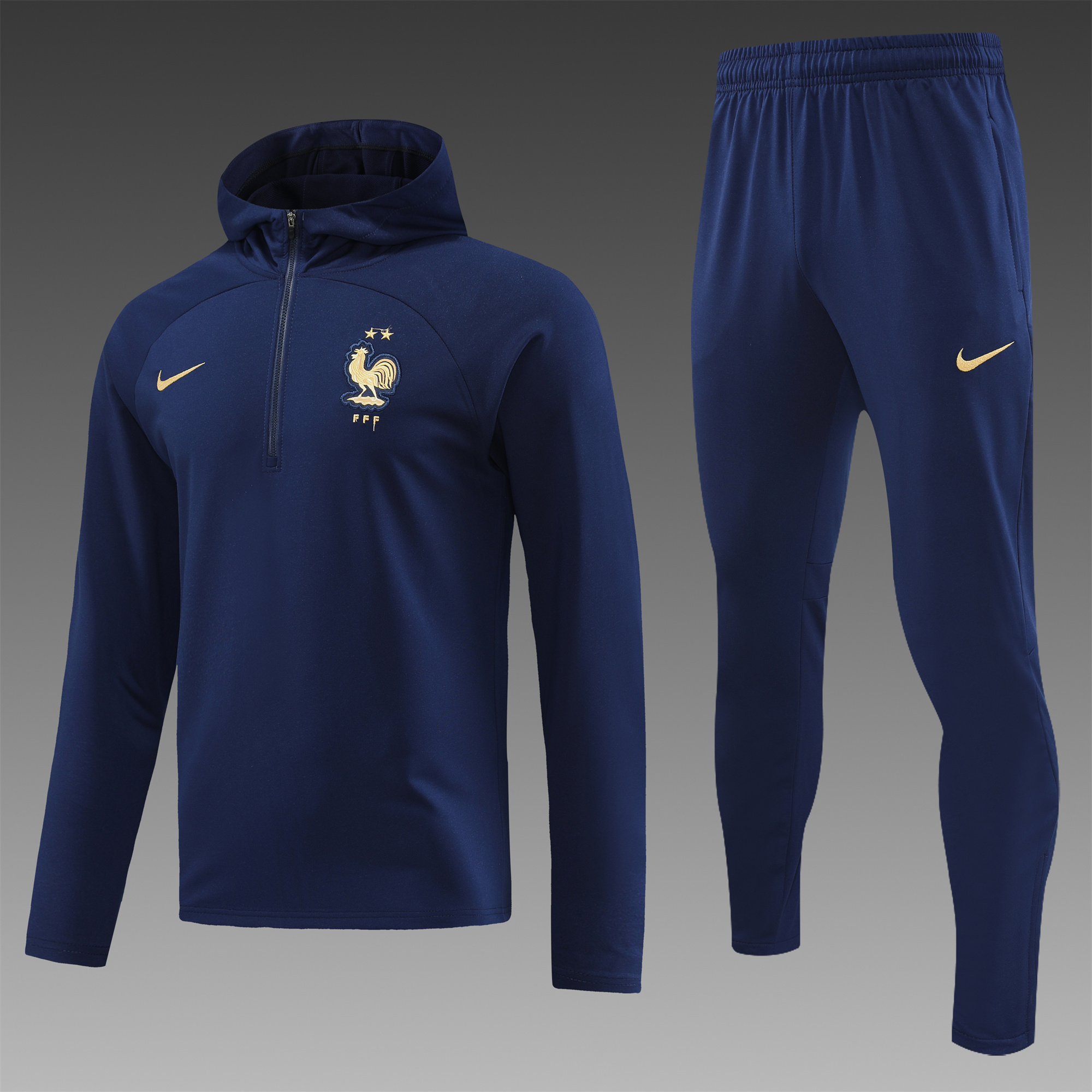 France 23-24 Men's Training Hoodie + Pants - SOCCERDEALSHOP