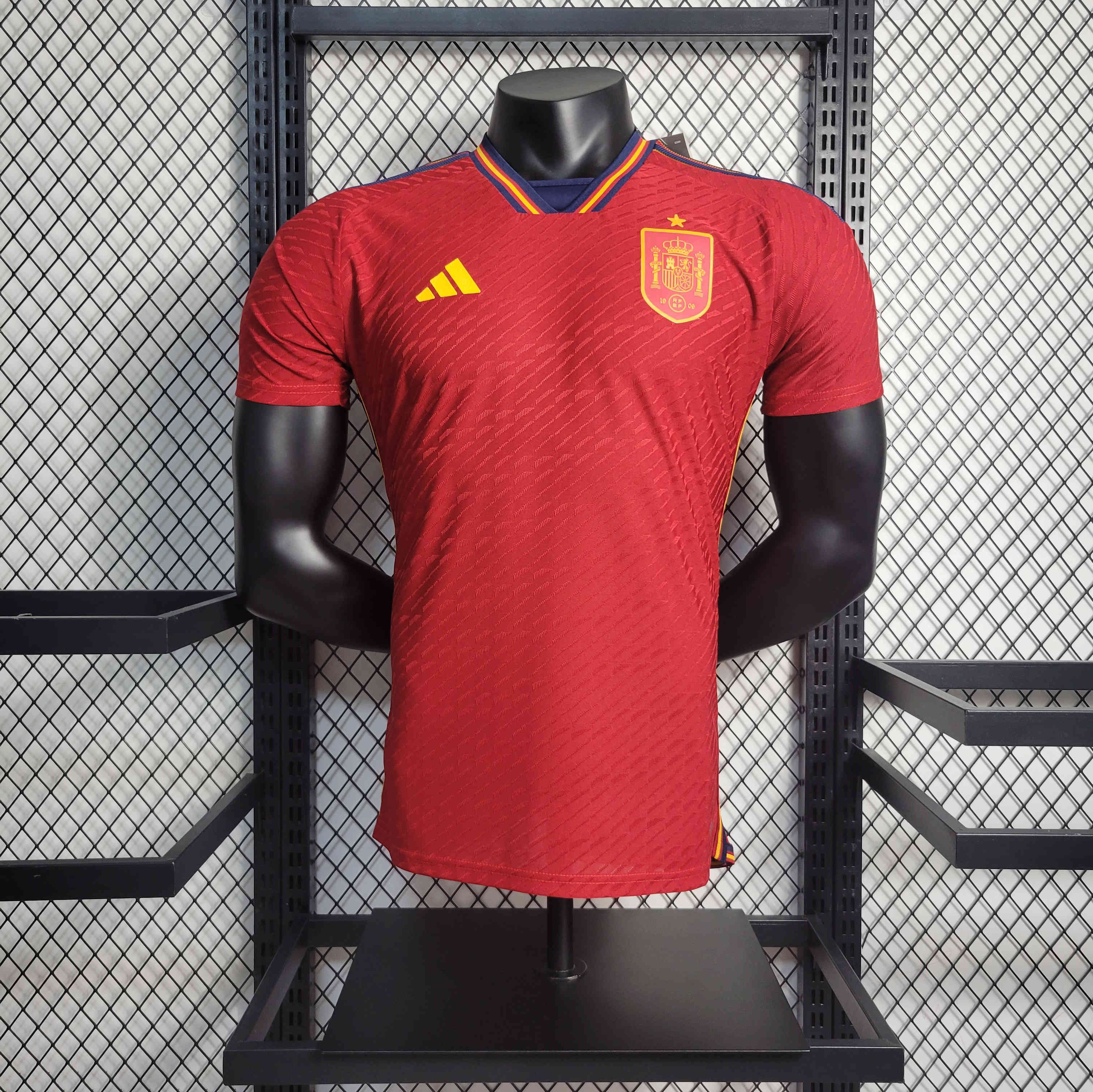 Spain 22-23 Home Jersey - Player Version - SOCCERDEALSHOP