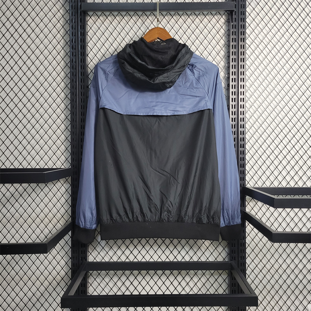 Inter Milan 23-24 Mens Windbreaker - Blue Black - SOCCERDEALSHOP