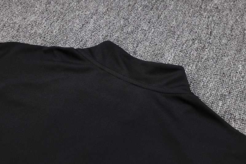 Manchester United 23-24 Kids Long Sleeve Training Set Black and Red - SOCCERDEALSHOP