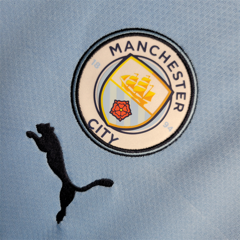Manchester City 22/23 Home Jersey - Fans Version & Final Haaland - SOCCERDEALSHOP