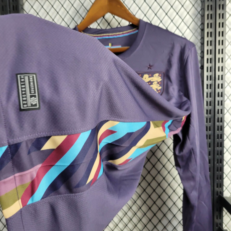 England 2024 Away Stadium Long Sleeve Jersey - Fans Version - SOCCERDEALSHOP