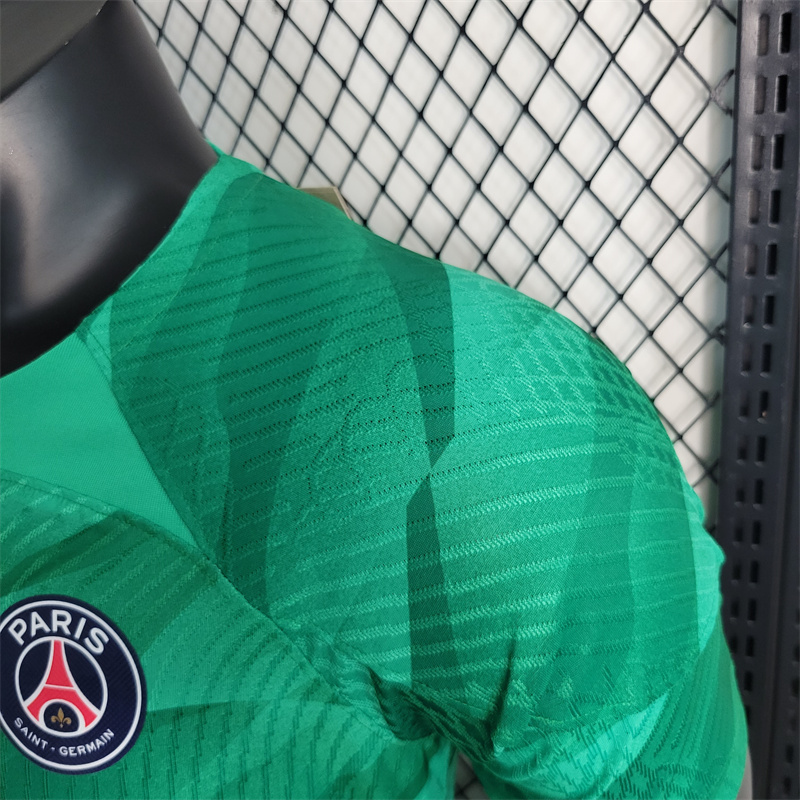 23/24 Paris Saint-Germain PSG Green Goalkeeper Jersey - Player Version - SOCCERDEALSHOP