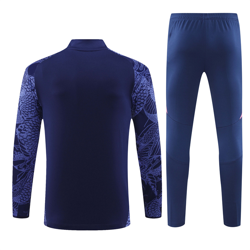 Real Madrid 24-25 Long Sleeve Training Set - Blue Dragon - SOCCERDEALSHOP
