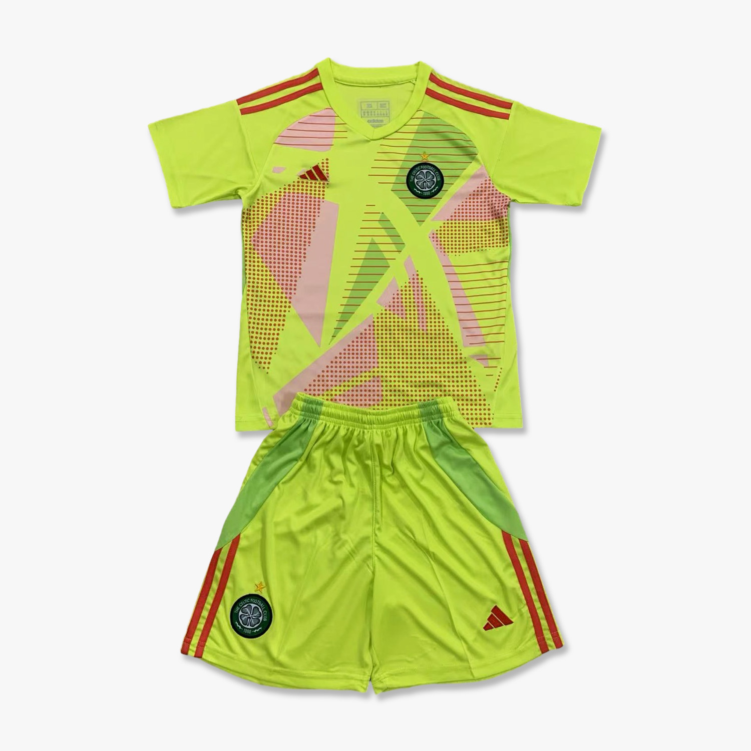 Celtic 24-25 Green Goalkeeper Kids Kit - SOCCERDEALSHOP