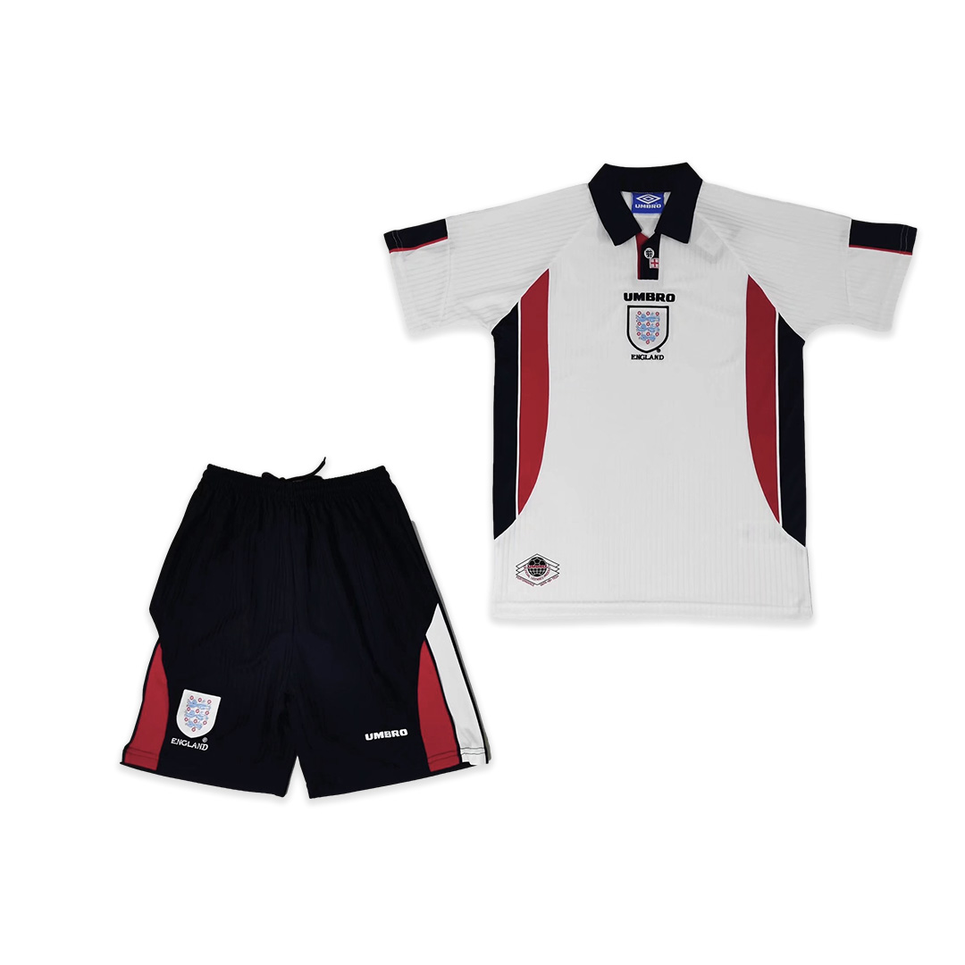 Retro England 1998 Home Stadium Kids Kit - SOCCERDEALSHOP