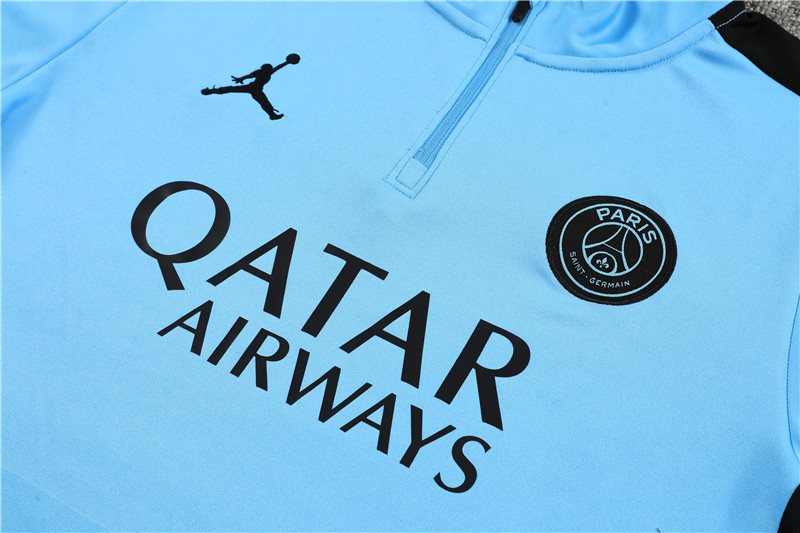Paris Saint-Germain PSG 23-24 Long Sleeve Training Set -Light Blue - SOCCERDEALSHOP