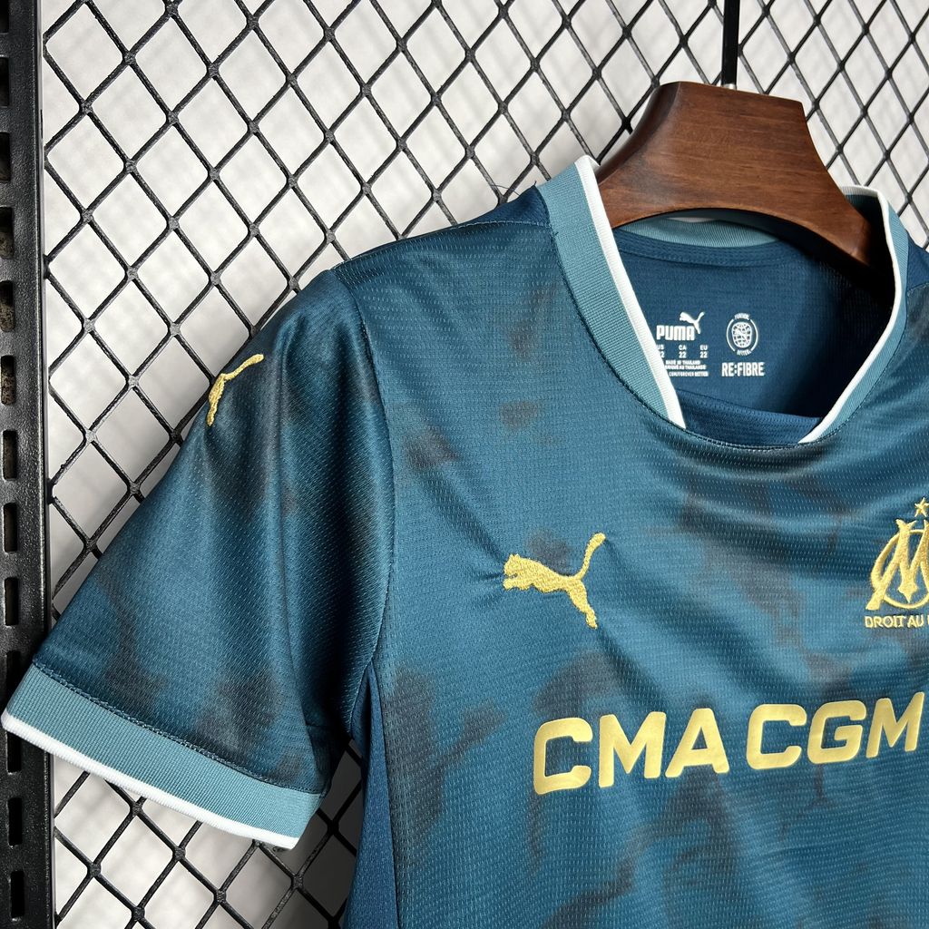 Marseille 24-25 Away Kids Kit - SOCCERDEALSHOP