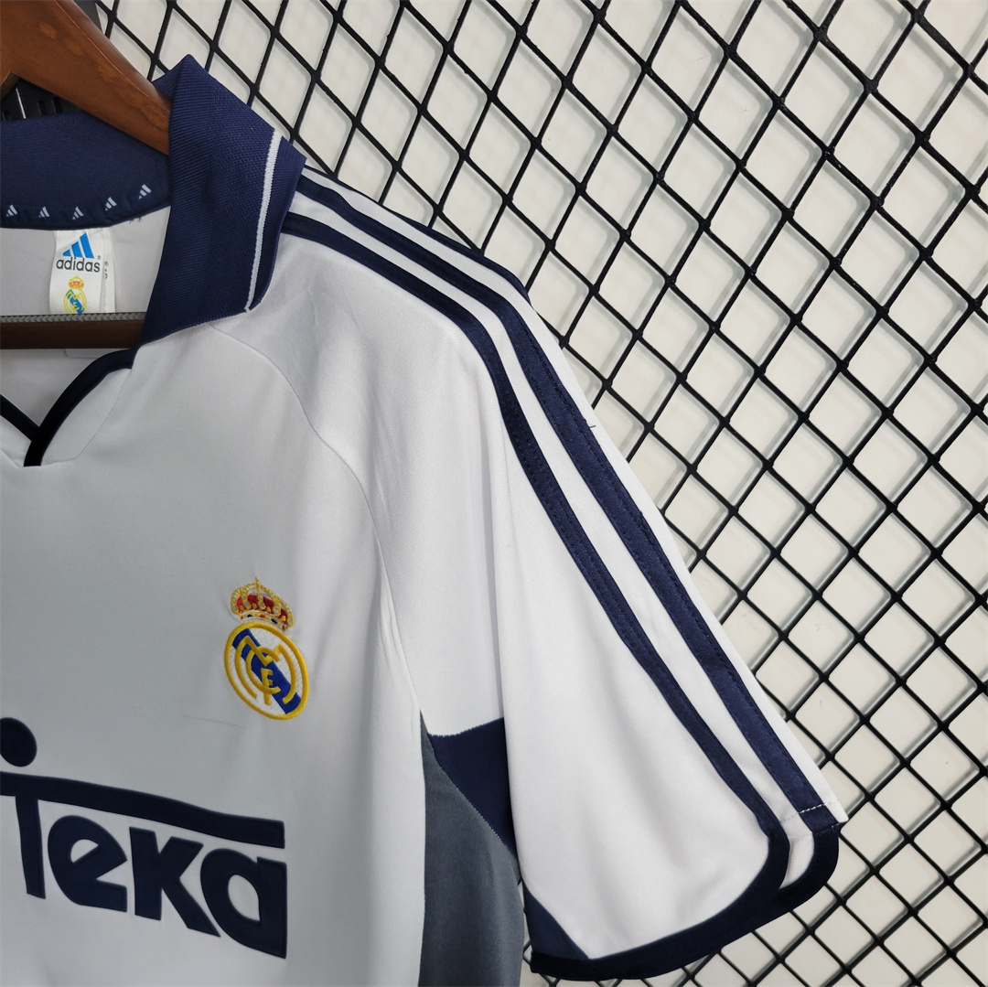 Retro Real Madrid 00-01 Home Stadium Jersey - SOCCERDEALSHOP