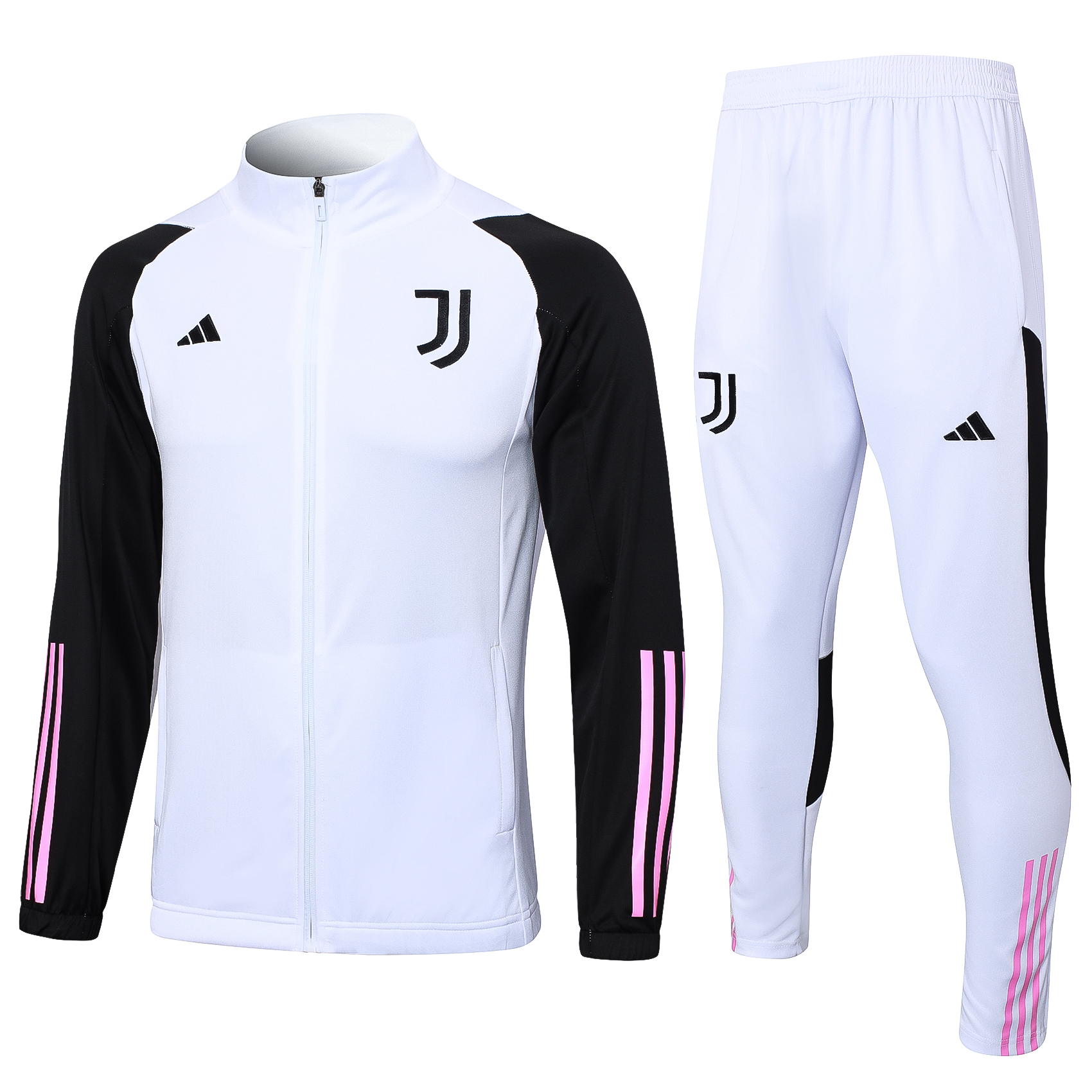 Juventus 23-24 Jacket Training Tracksuit -White - SOCCERDEALSHOP