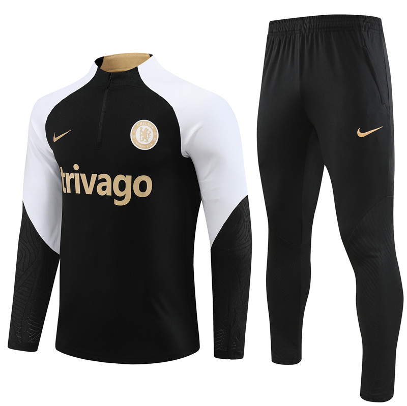 Che 23-24 Kids Long Sleeve Training Set Black - SOCCERDEALSHOP