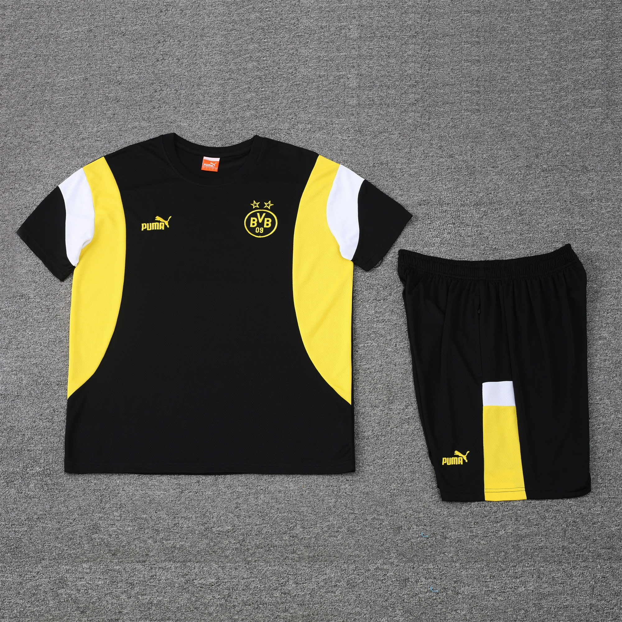 Dortmund 23-24 Short-Sleeve Training Set - Black - SOCCERDEALSHOP