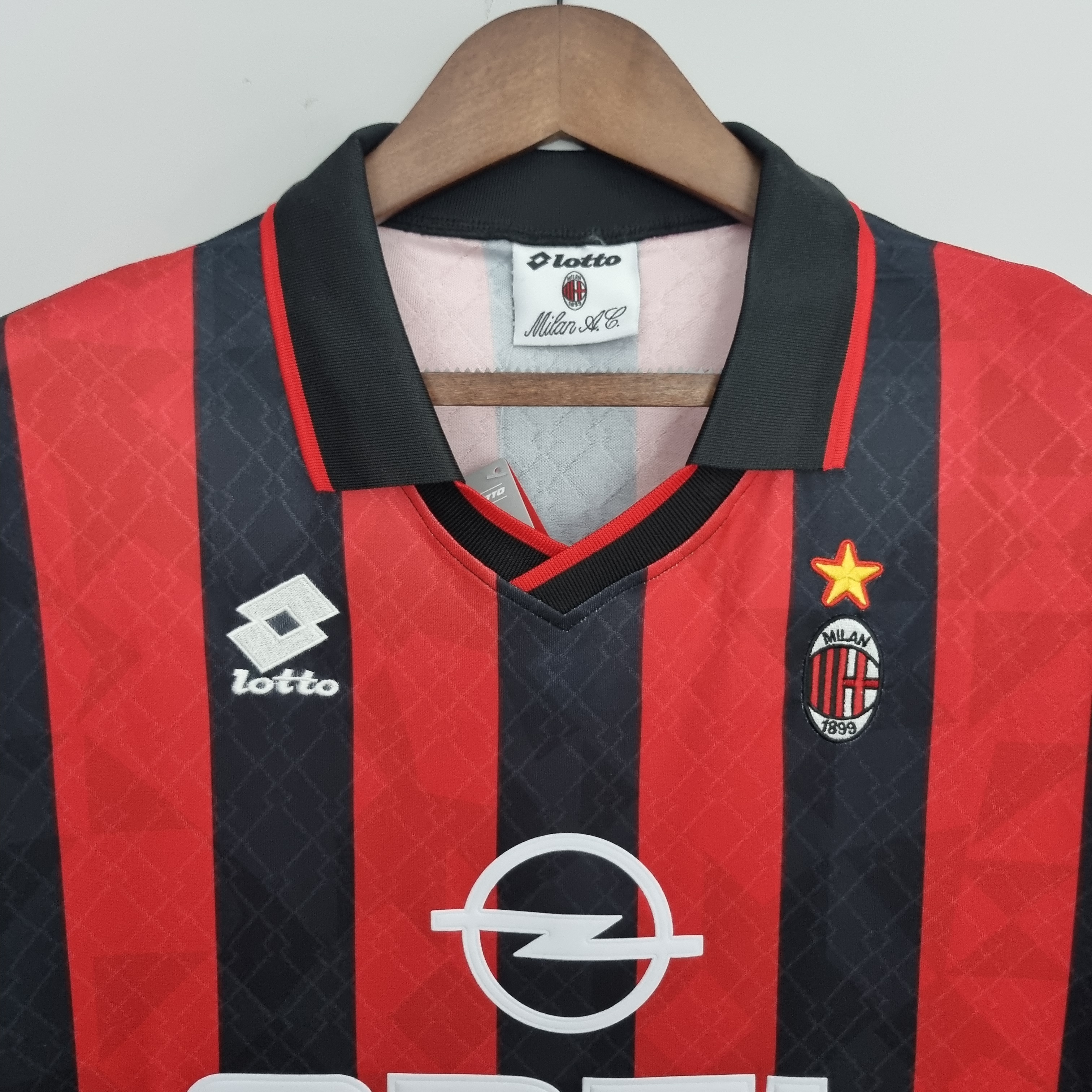 Retro AC Milan 95-96 Home Stadium Jersey - SOCCERDEALSHOP