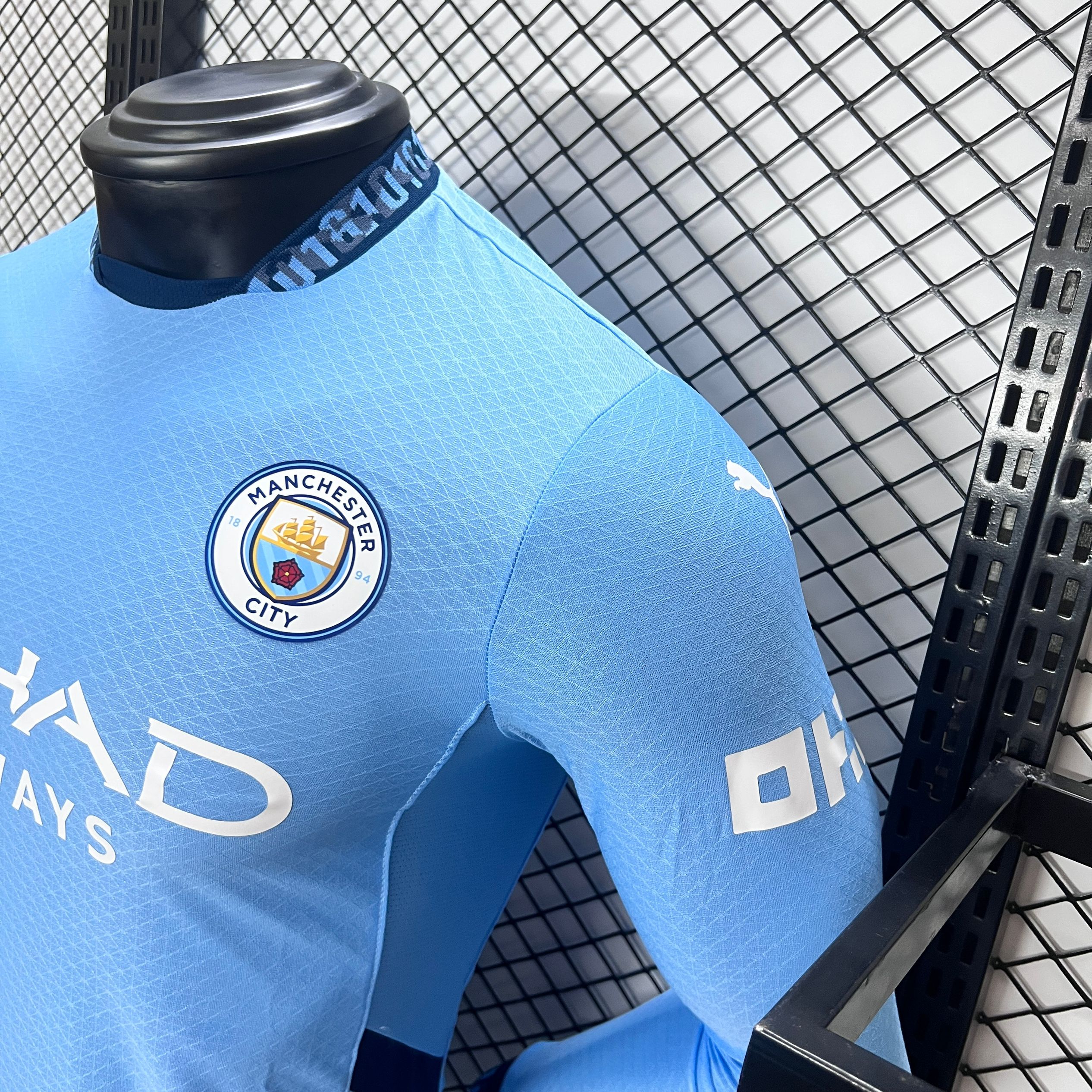 Manchester City 24-25 Home Long Sleeve Jersey - Player Version - SOCCERDEALSHOP