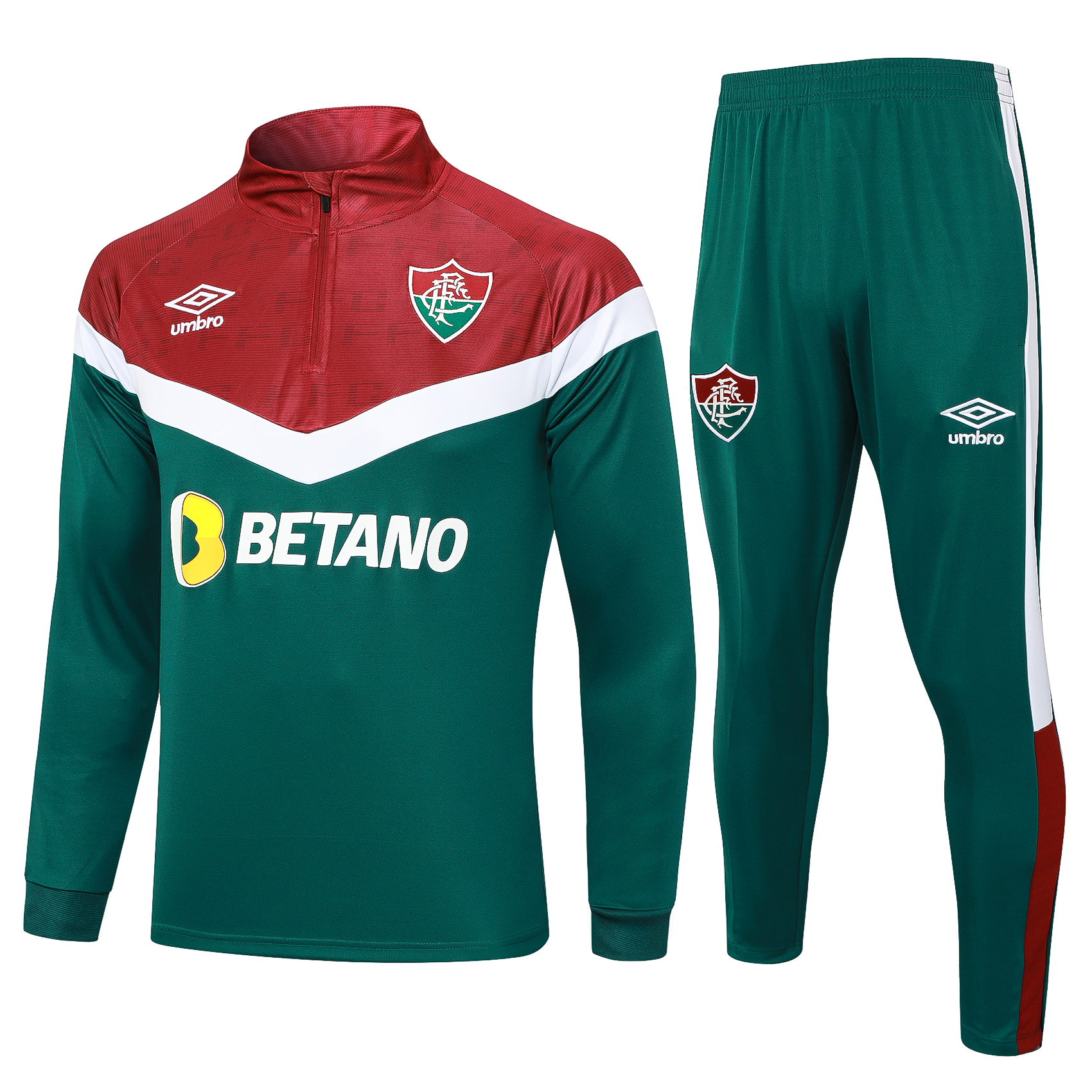 Fluminense 23-24 Long Sleeve Training Set -Green - SOCCERDEALSHOP