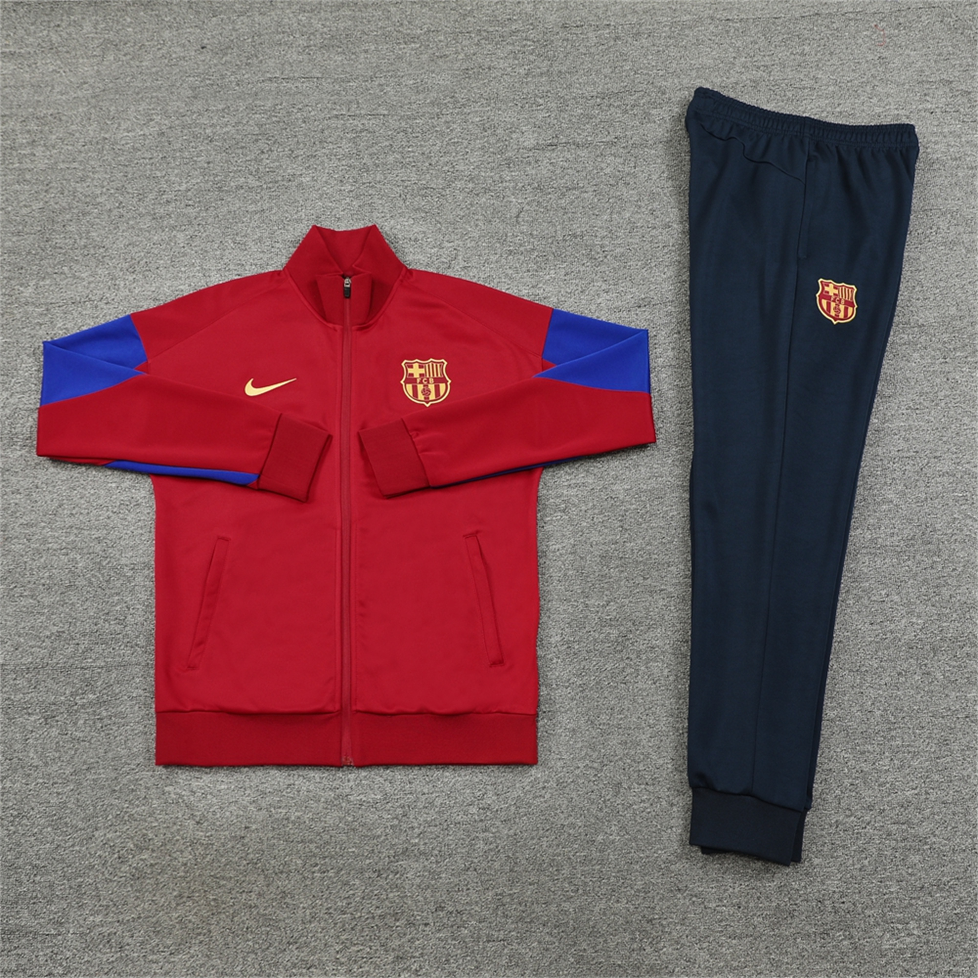 B.A.R.S.A 24-25 Jacket Training Tracksuit - Red & Deep Blue - SOCCERDEALSHOP