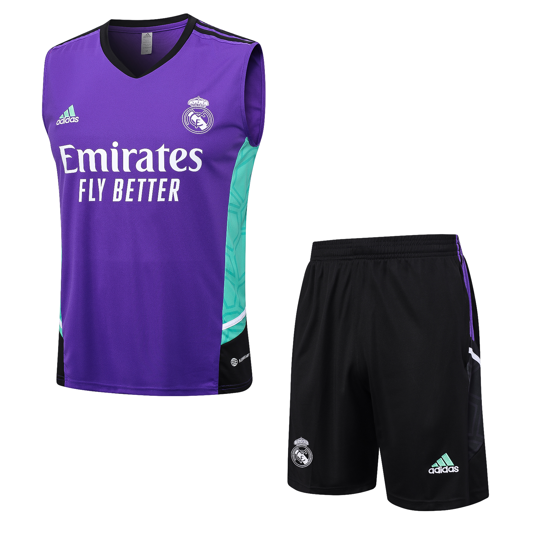 Real Madrid 23-24 Purple Training Vest Suit - SOCCERDEALSHOP