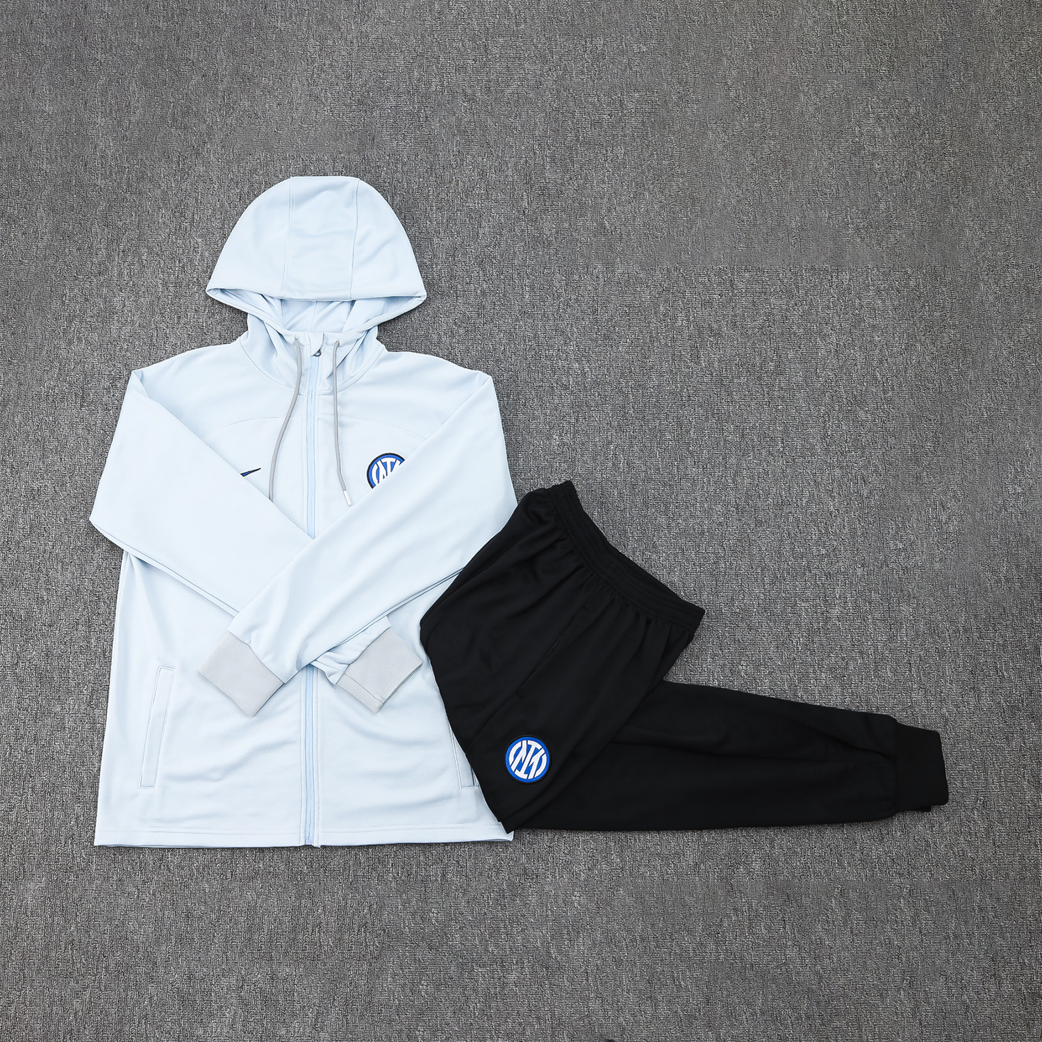 Inter Milan 23-24 Men's Training Hoodie + Pants - Light Blue - SOCCERDEALSHOP