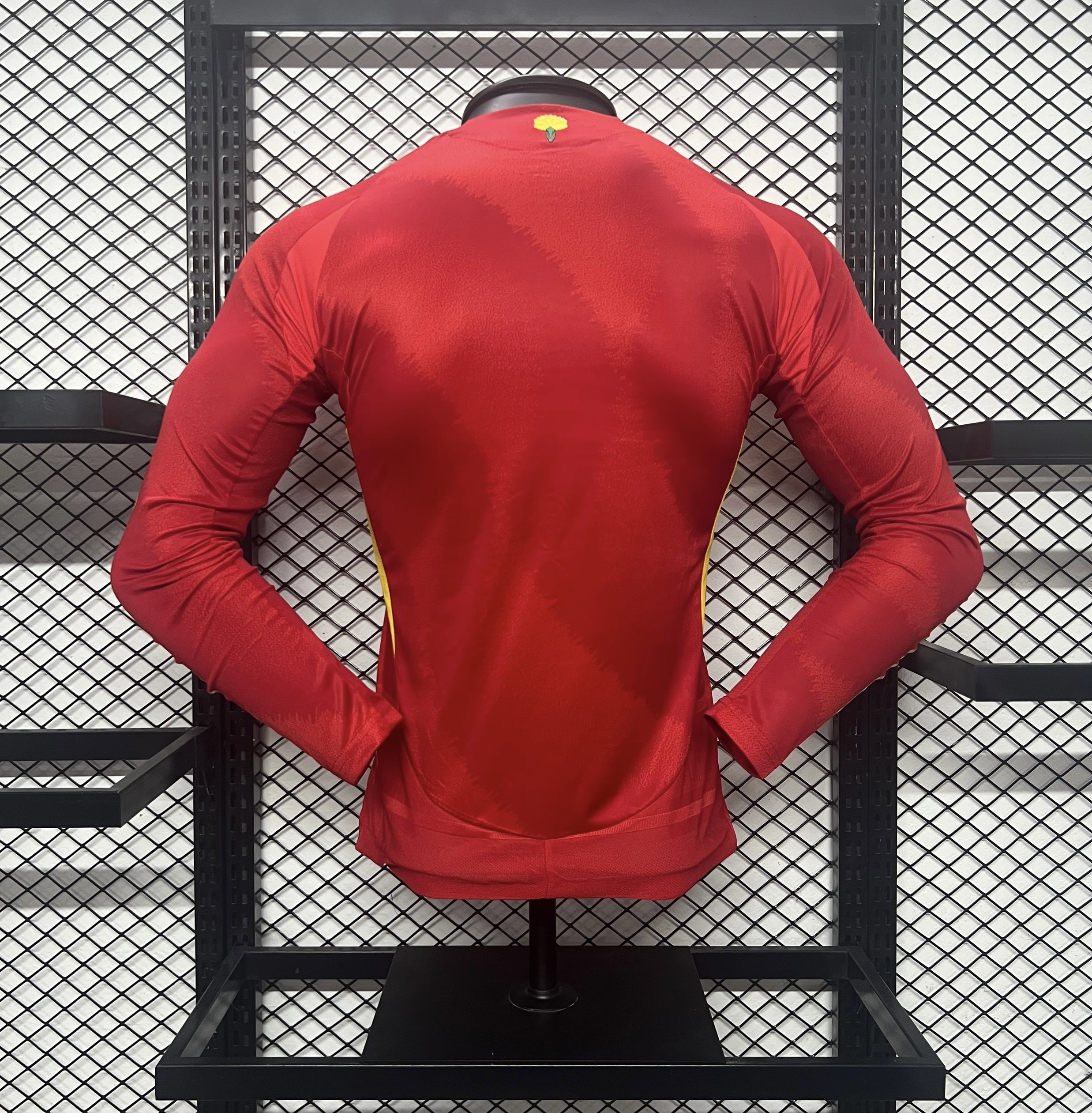 Spain 2024 Home Stadium Long Sleeve Jersey - Player Version - SOCCERDEALSHOP