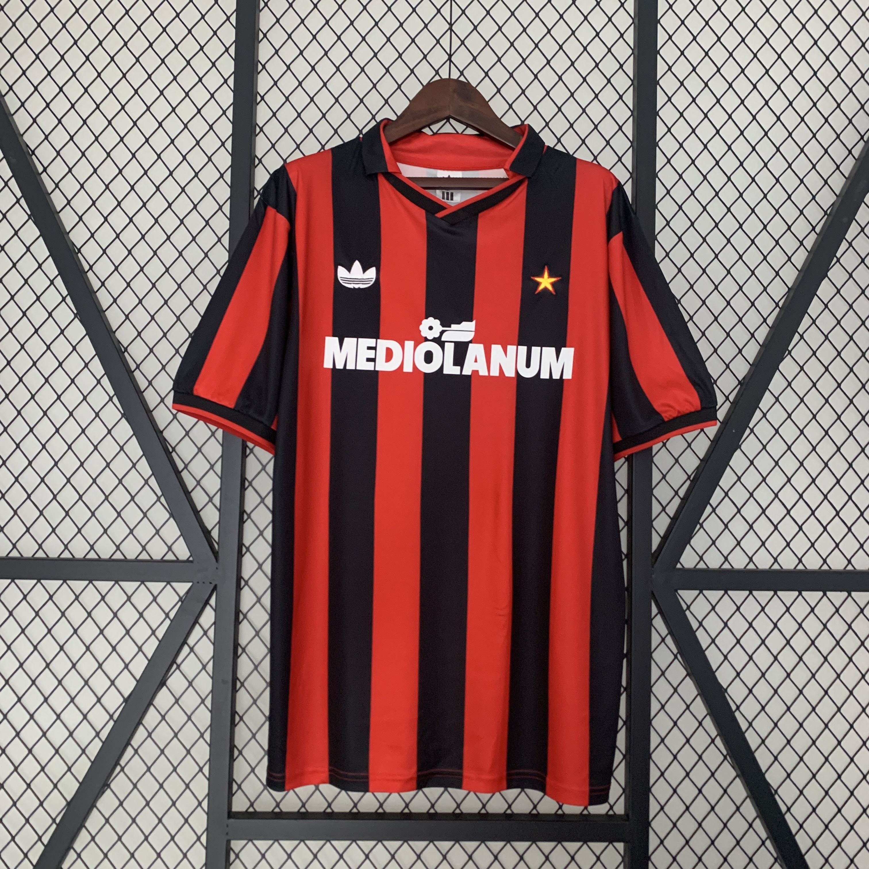 Retro AC Milan 90-91 Home Stadium Jersey - SOCCERDEALSHOP