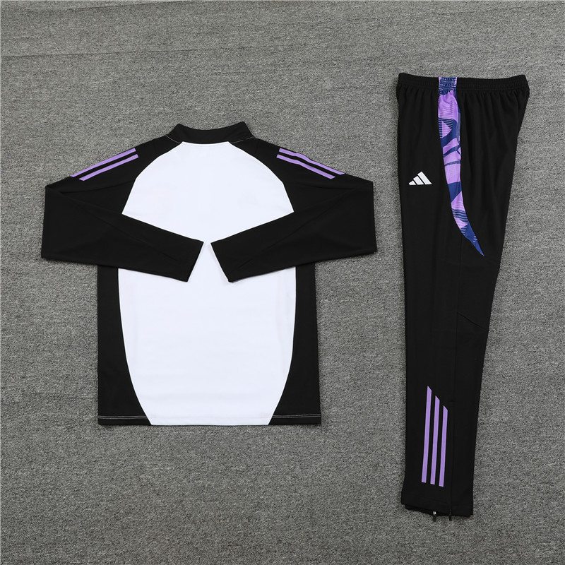 Germany 2024 Long Sleeve Training Set - White With Black - SOCCERDEALSHOP