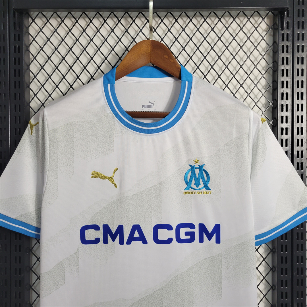 Marseille 23-24 Home Stadium Jersey - Fans Version - SOCCERDEALSHOP