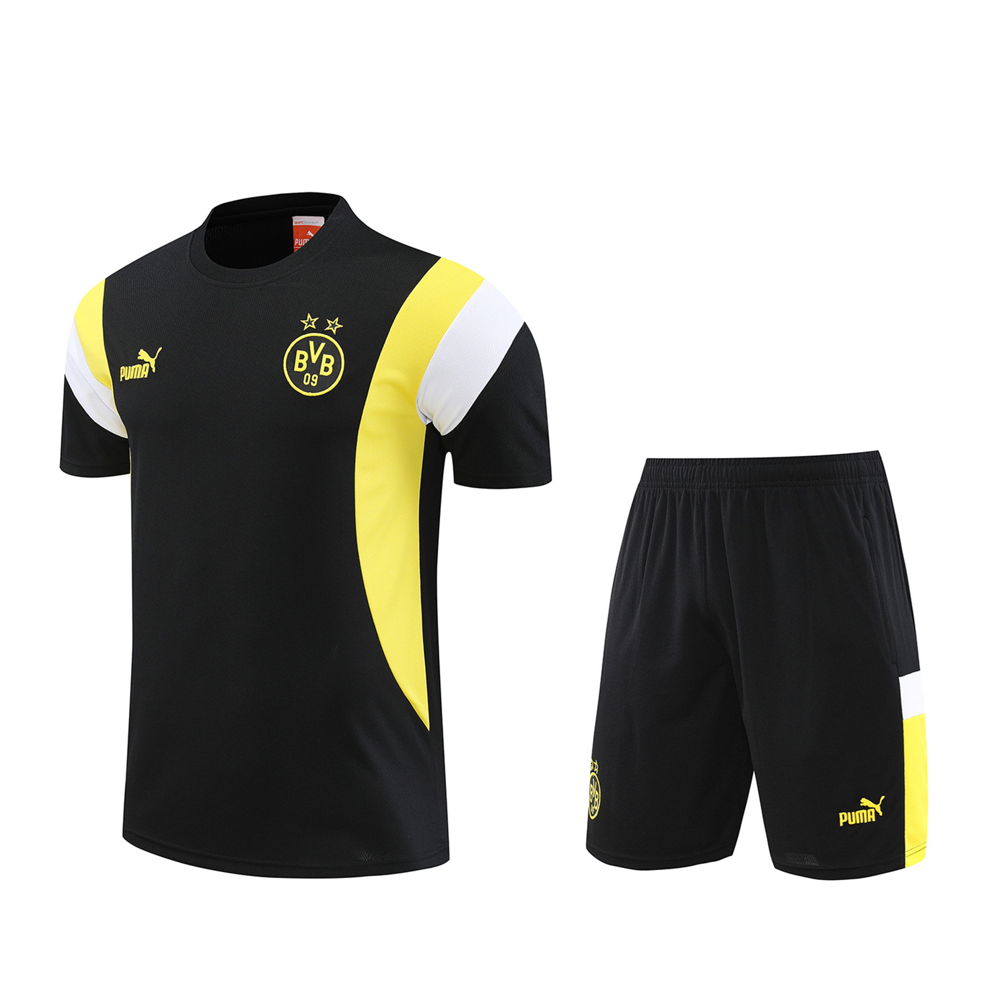 Dortmund 23-24 Short-Sleeve Training Set - Black - SOCCERDEALSHOP