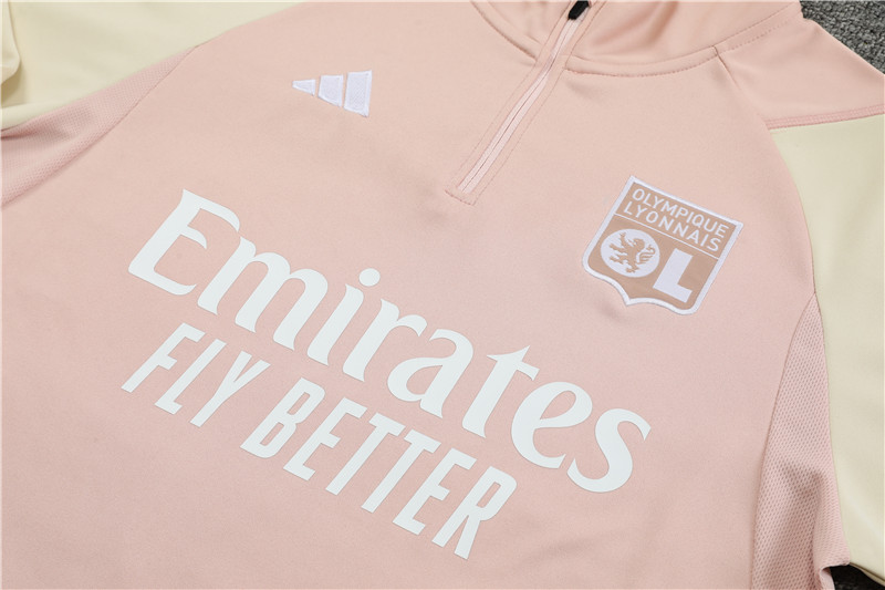 Lyon 23-24 Kids Long Sleeve Training Set Light Pink - SOCCERDEALSHOP