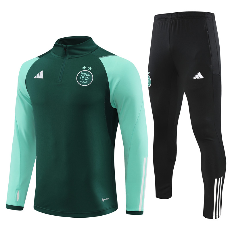 Algeria 23-24 Long Sleeve Training Set -Green - SOCCERDEALSHOP