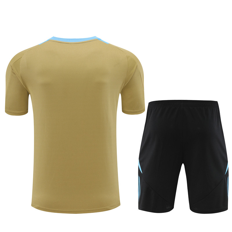 Argentina 2024 Short-Sleeve Training Set - Gold - SOCCERDEALSHOP