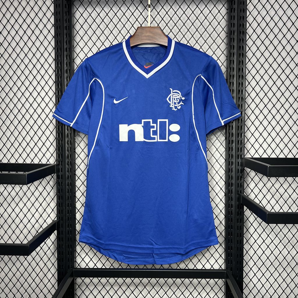 Retro Glasgow Rangers 1999-01 Home Stadium Jersey - SOCCERDEALSHOP
