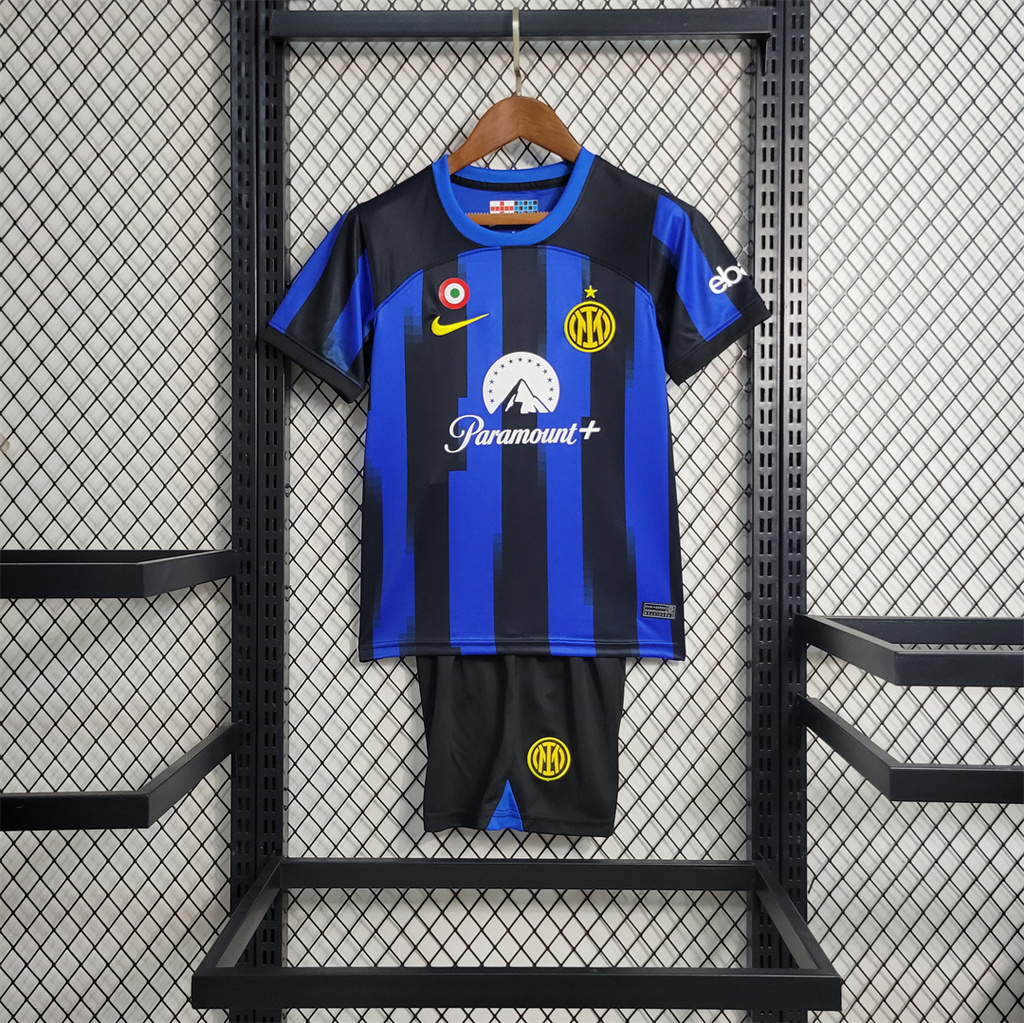 Inter Milan 23-24 Home Kids Kit - SOCCERDEALSHOP