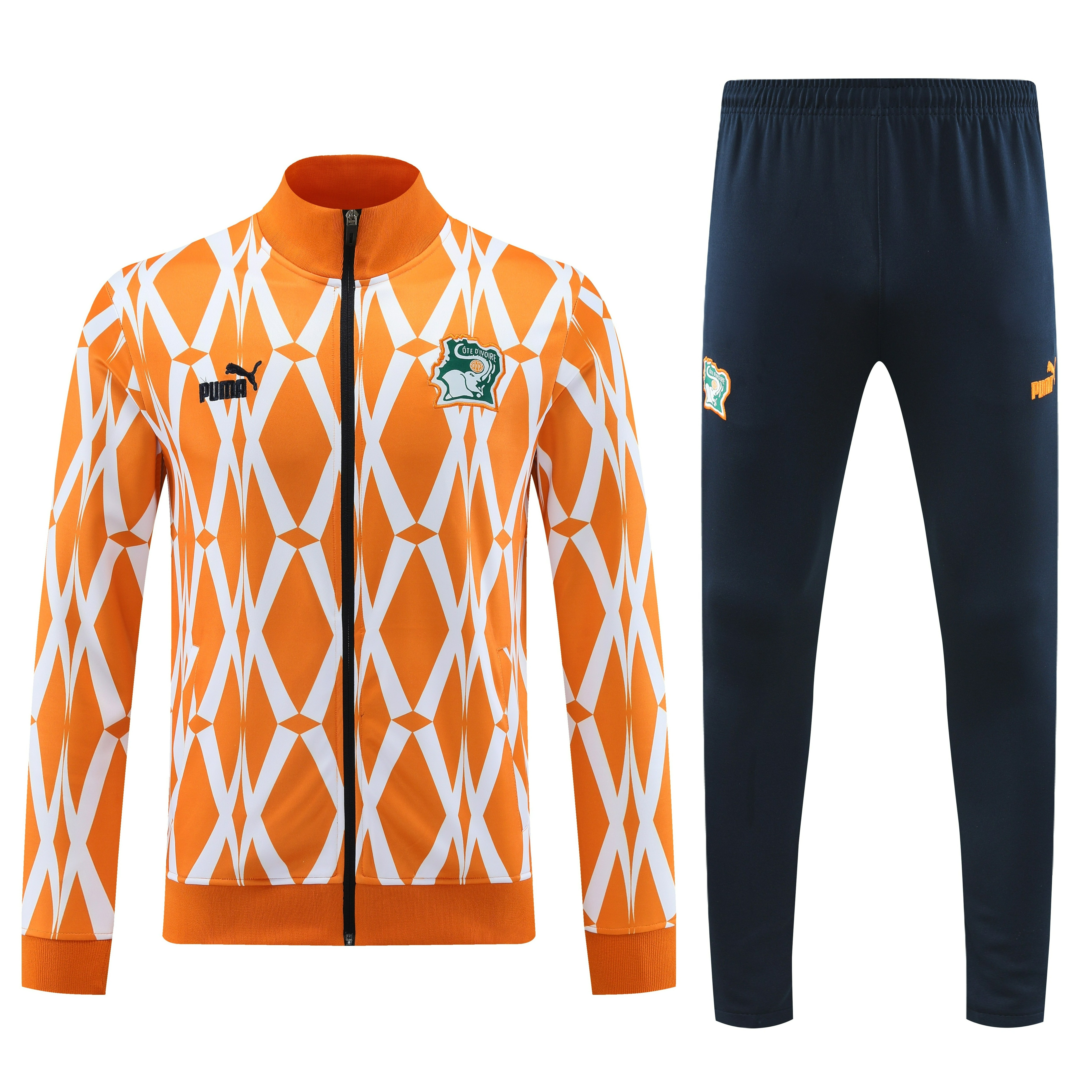 Cote d'Ivoire 23-24 Jacket Training Tracksuit - Orange - SOCCERDEALSHOP