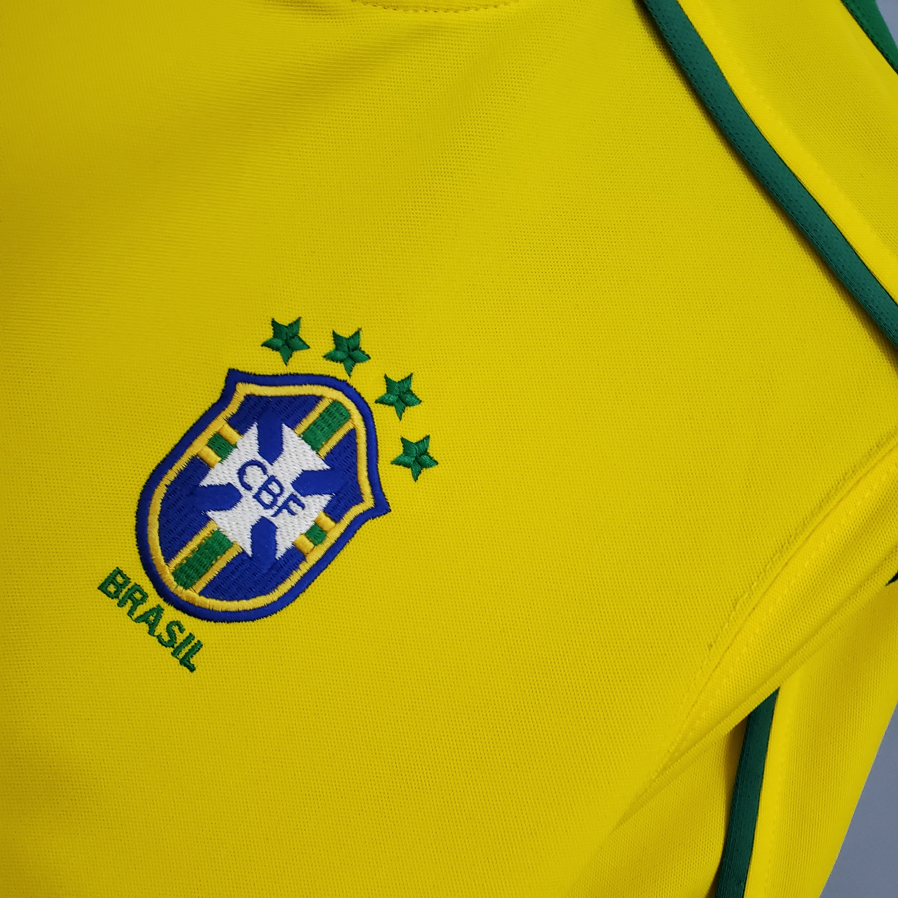 Retro Brazil 1998 Home Stadium Jersey - SOCCERDEALSHOP