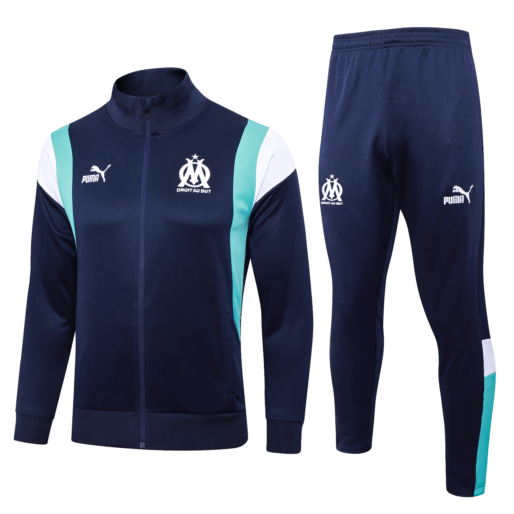 Marseille 23-24 Jacket Training Tracksuit - Royal Blue - SOCCERDEALSHOP