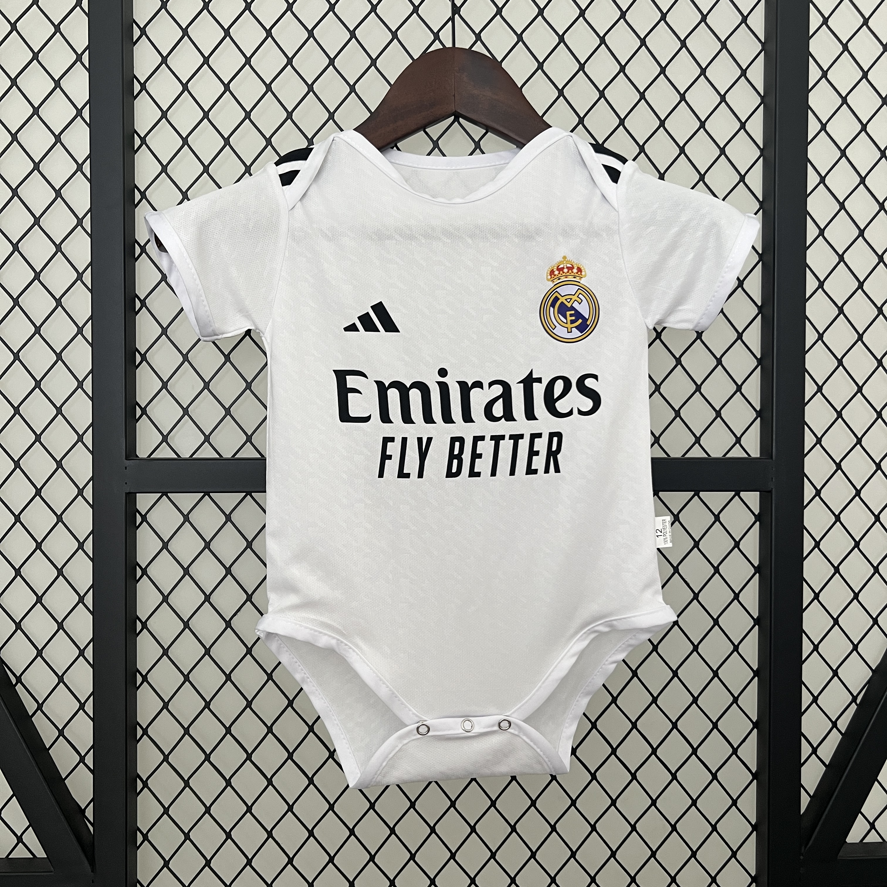 Real Madrid 24-25 Home Baby Crawling Suit - SOCCERDEALSHOP