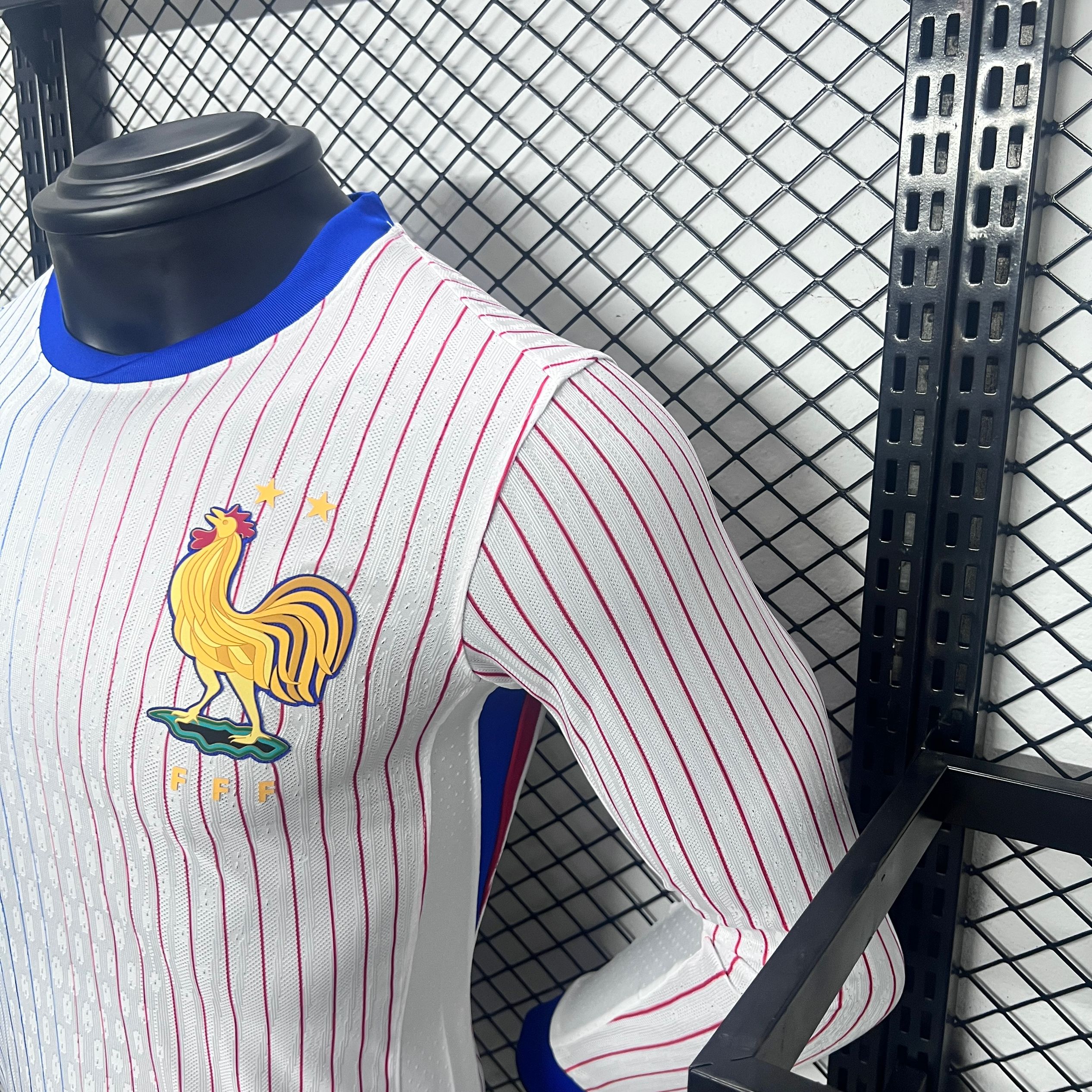 France 2024 Away Long Sleeve Jersey - Player Version - SOCCERDEALSHOP