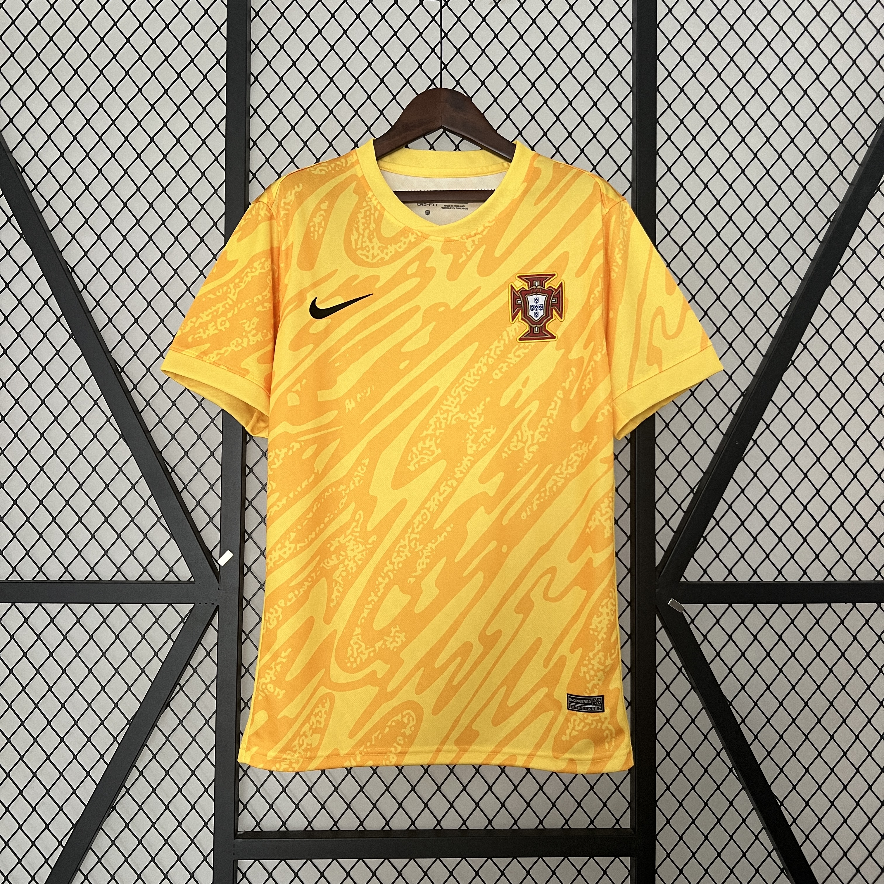 Portugal 2024 Yellow Goalkeeper Jersey - Fans Version - SOCCERDEALSHOP