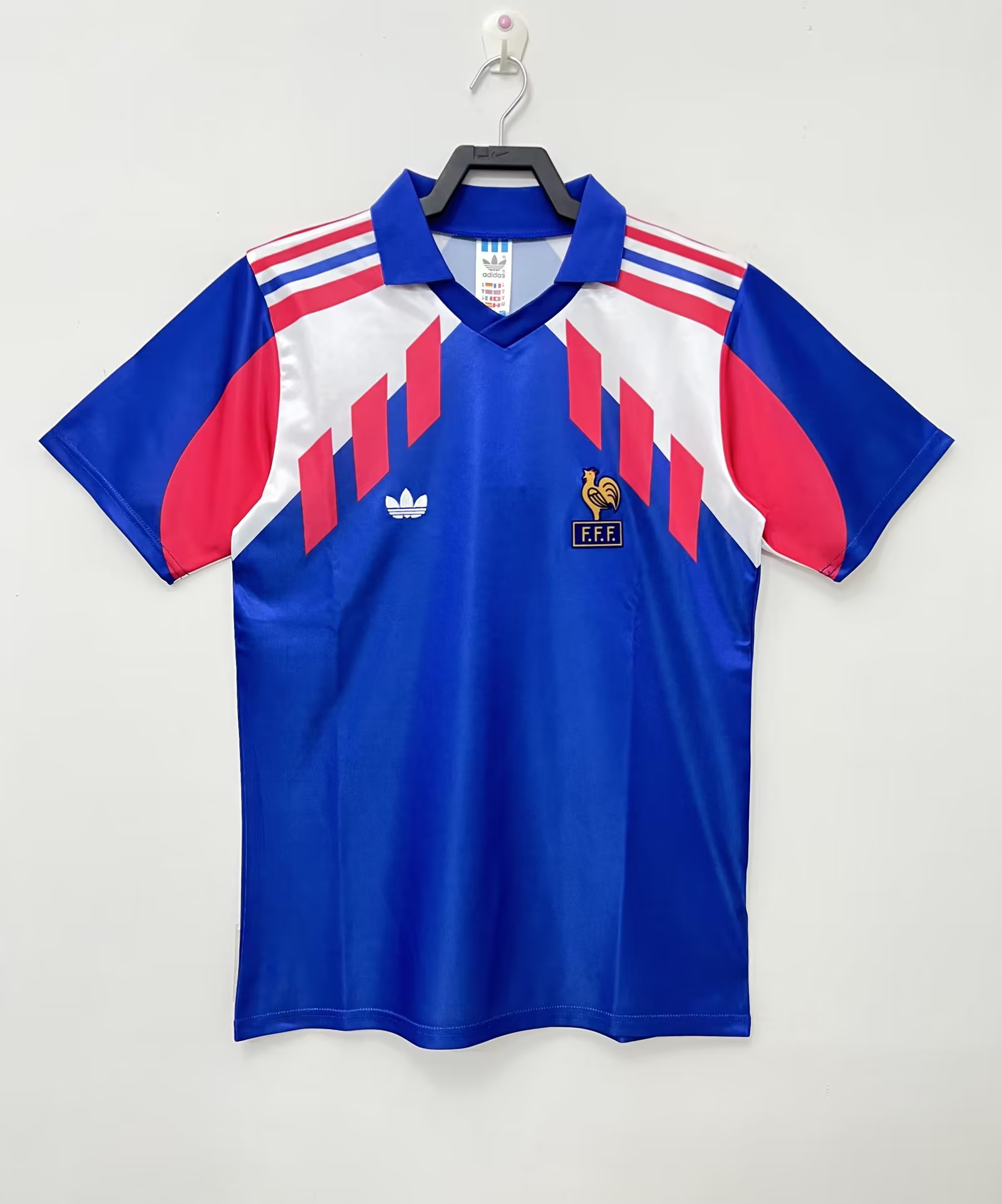 Retro France 1990 Home Stadium Jersey - SOCCERDEALSHOP