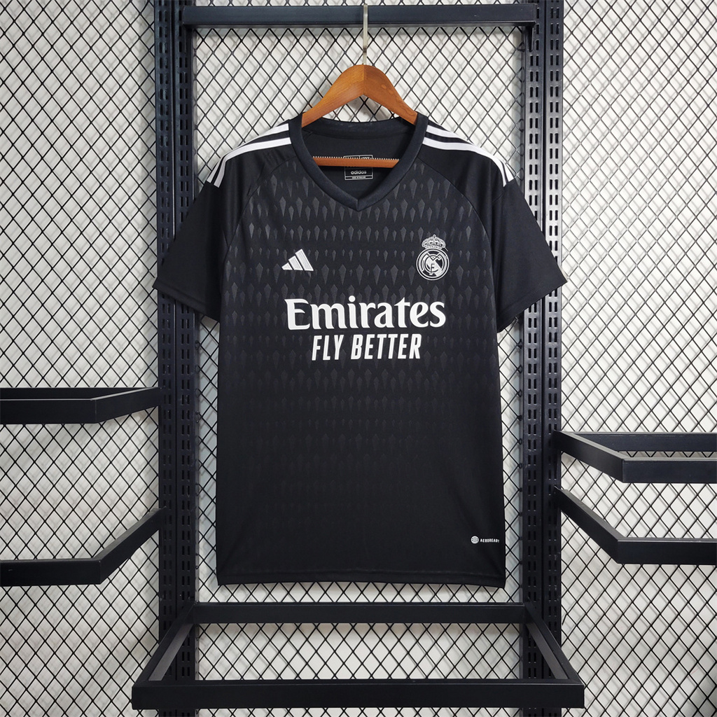 Real Madrid 23-24 Black Goalkeeper Jersey - Fans Version - SOCCERDEALSHOP