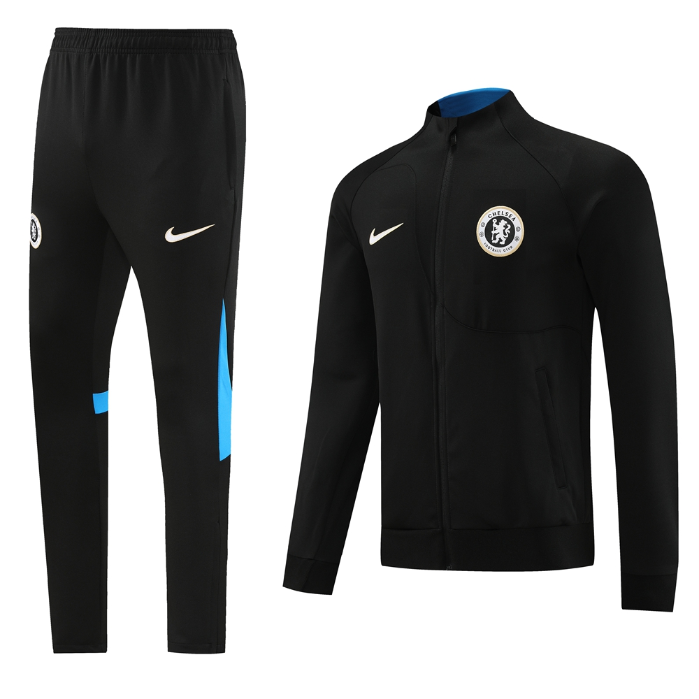 Che 23-24 Jacket Training Tracksuit - Black - SOCCERDEALSHOP