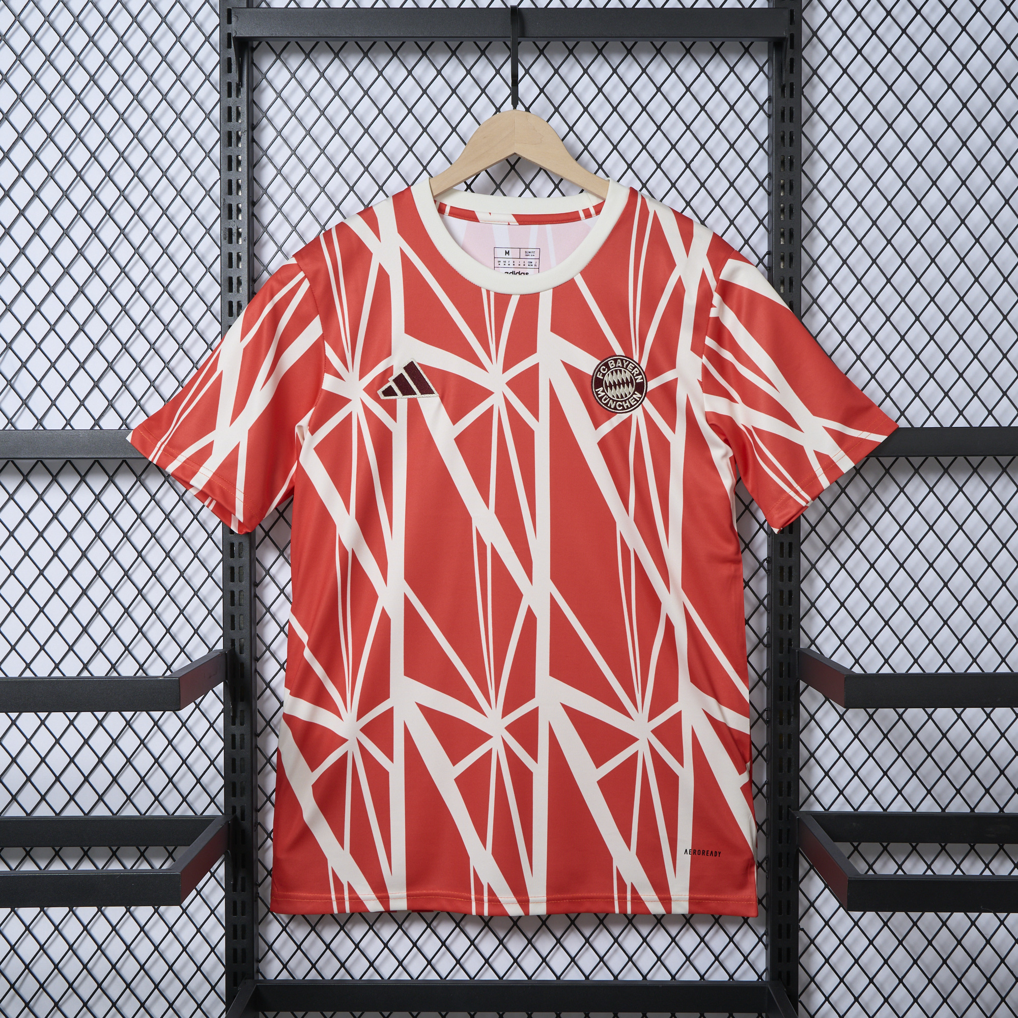 Bayern Munich 24-25 Red Pre-Match Training Jersey - Fans Version - SOCCERDEALSHOP