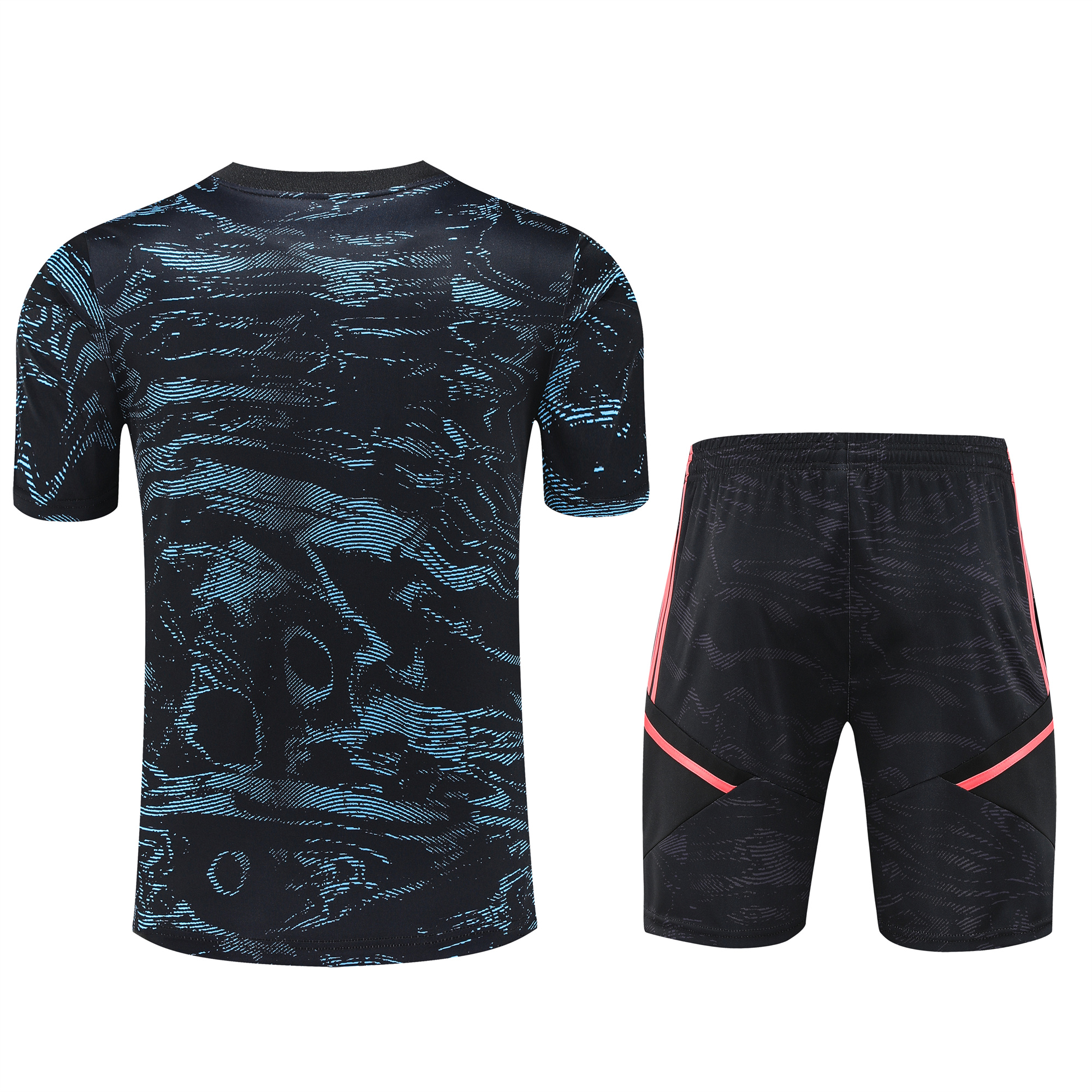 Arsenal 23-24 Short-Sleeve Training Set - Blue & Orange - SOCCERDEALSHOP