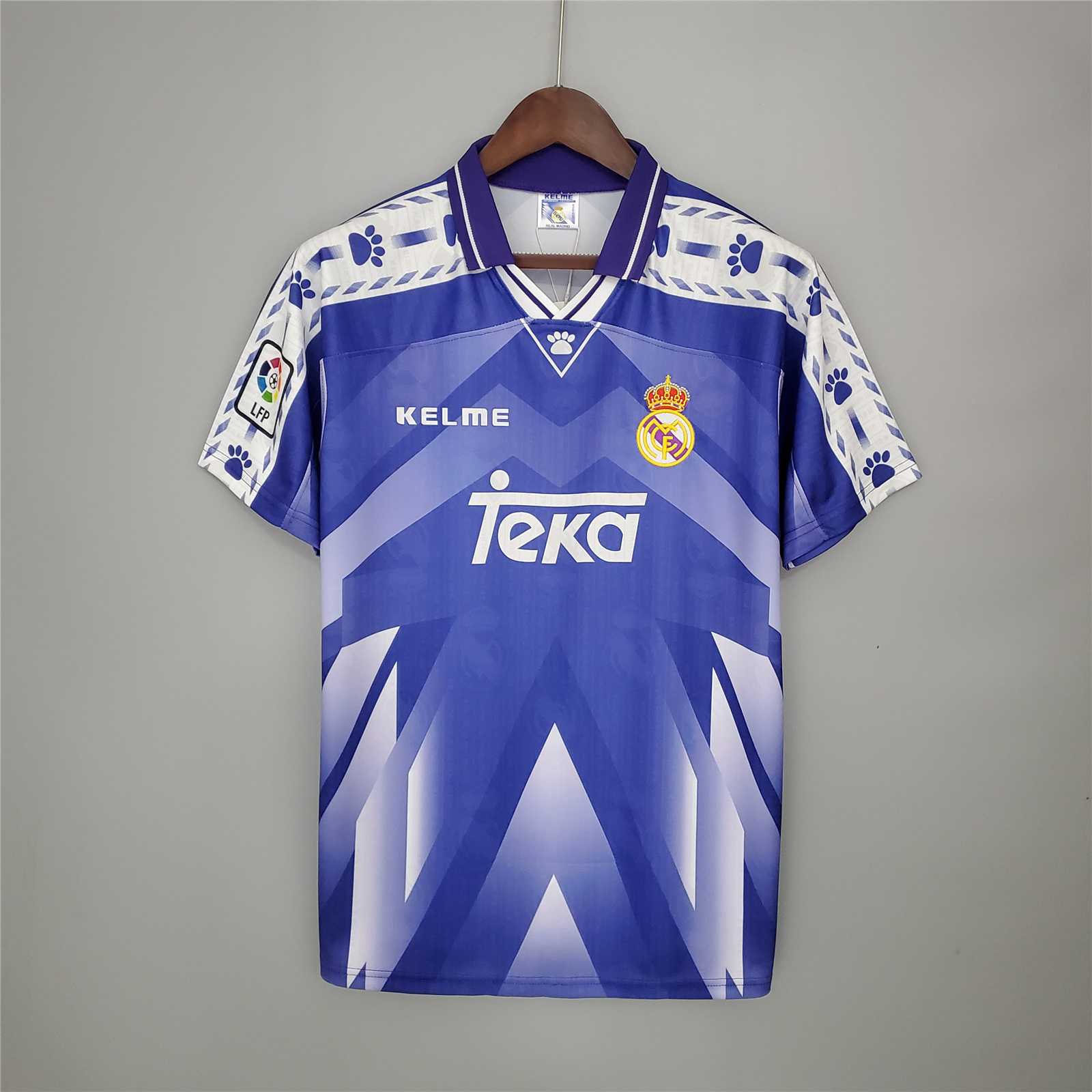 Real Madrid Retro 96-97 Away Jersey - SOCCERDEALSHOP