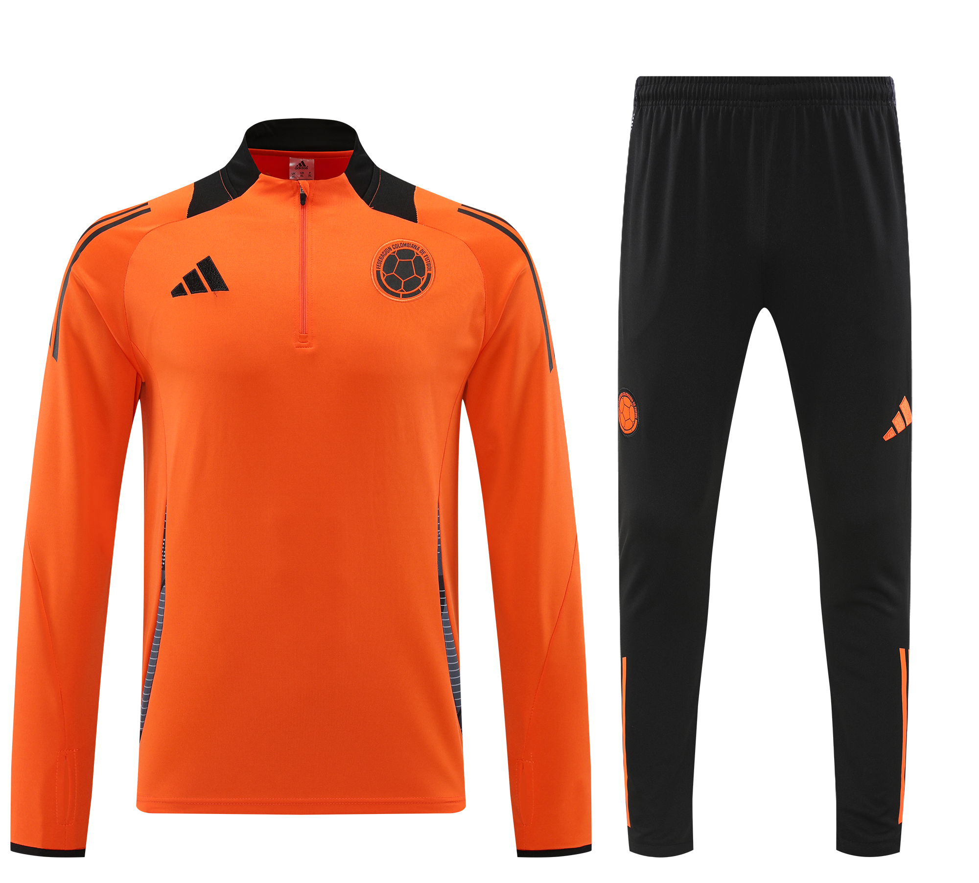 Colombia 2024 Long Sleeve Training Set - Orange - SOCCERDEALSHOP
