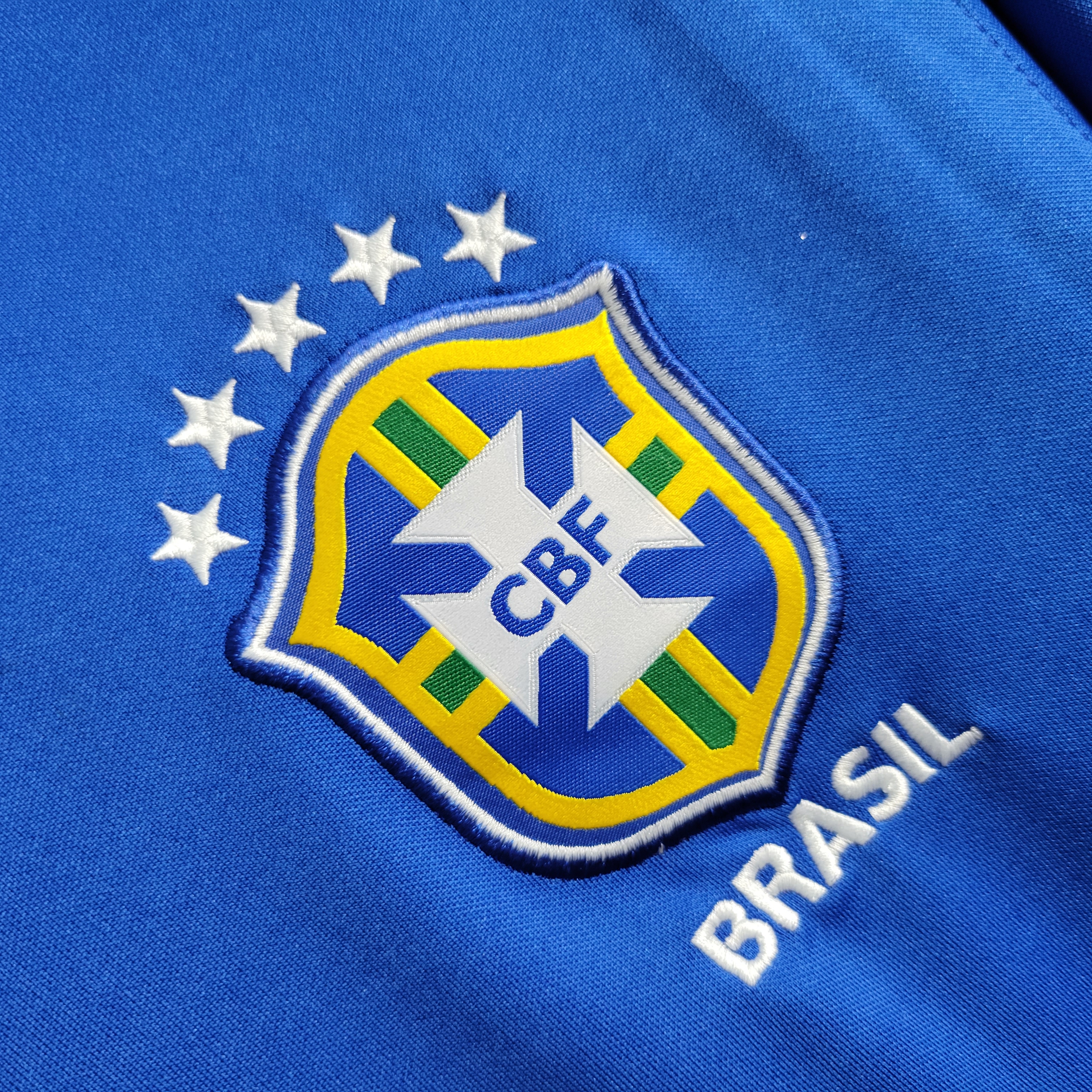 Retro Brazil 2020 Blue Training Jersey - SOCCERDEALSHOP